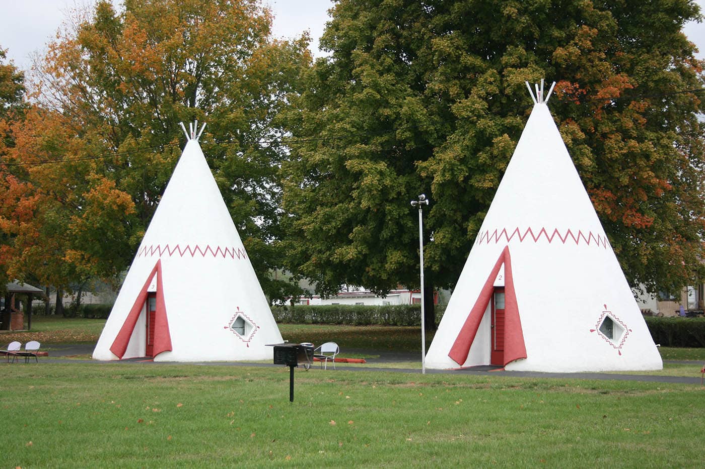 Wigwam Village Inn #2 teepee shaped motel in Cave City, Kentucky