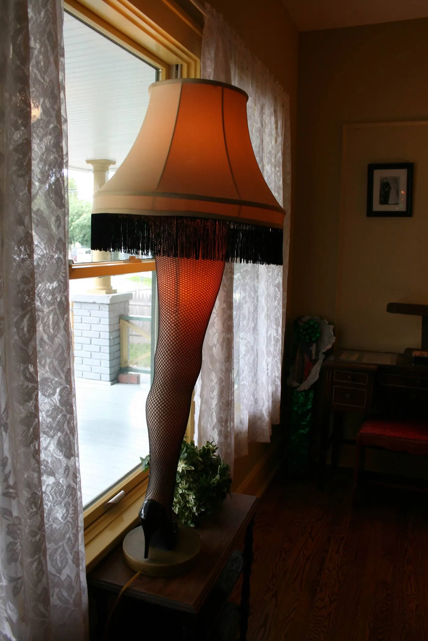 Leg Lamp in A Christmas Story House in Cleveland, Ohio