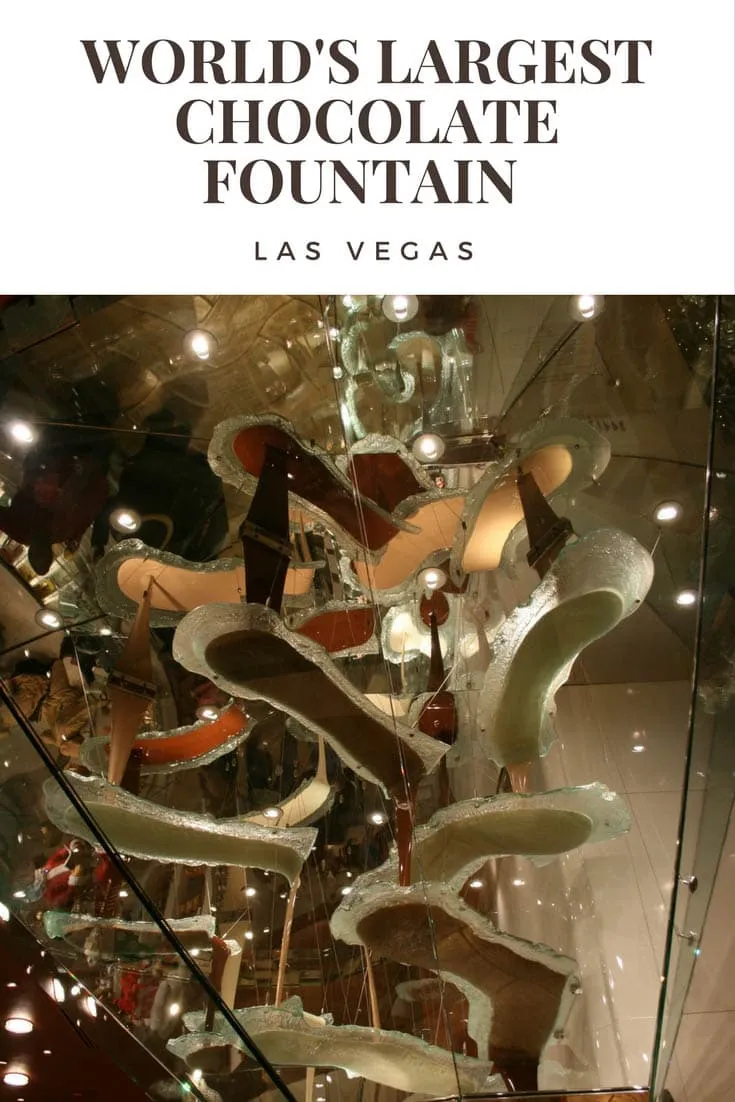 Photos of the World's Largest Chocolate Fountain Las Vegas at the Jean Philippe Patisserie at the Bellagio hotel and casino in Las Vegas, Nevada. Visit this world's largest roadside attraction when visiting the Las Vegas hotel on vacation of driving on a Nevada road trip adventure.
#NevadaRoadsideAttractions #NevadaRoadsideAttraction #RoadsideAttractions #RoadsideAttraction #RoadTrip #NevadaRoadTrip #LasVegasRoadTrip #LasVegas #WeirdRoadsideAttractions #RoadTripStops