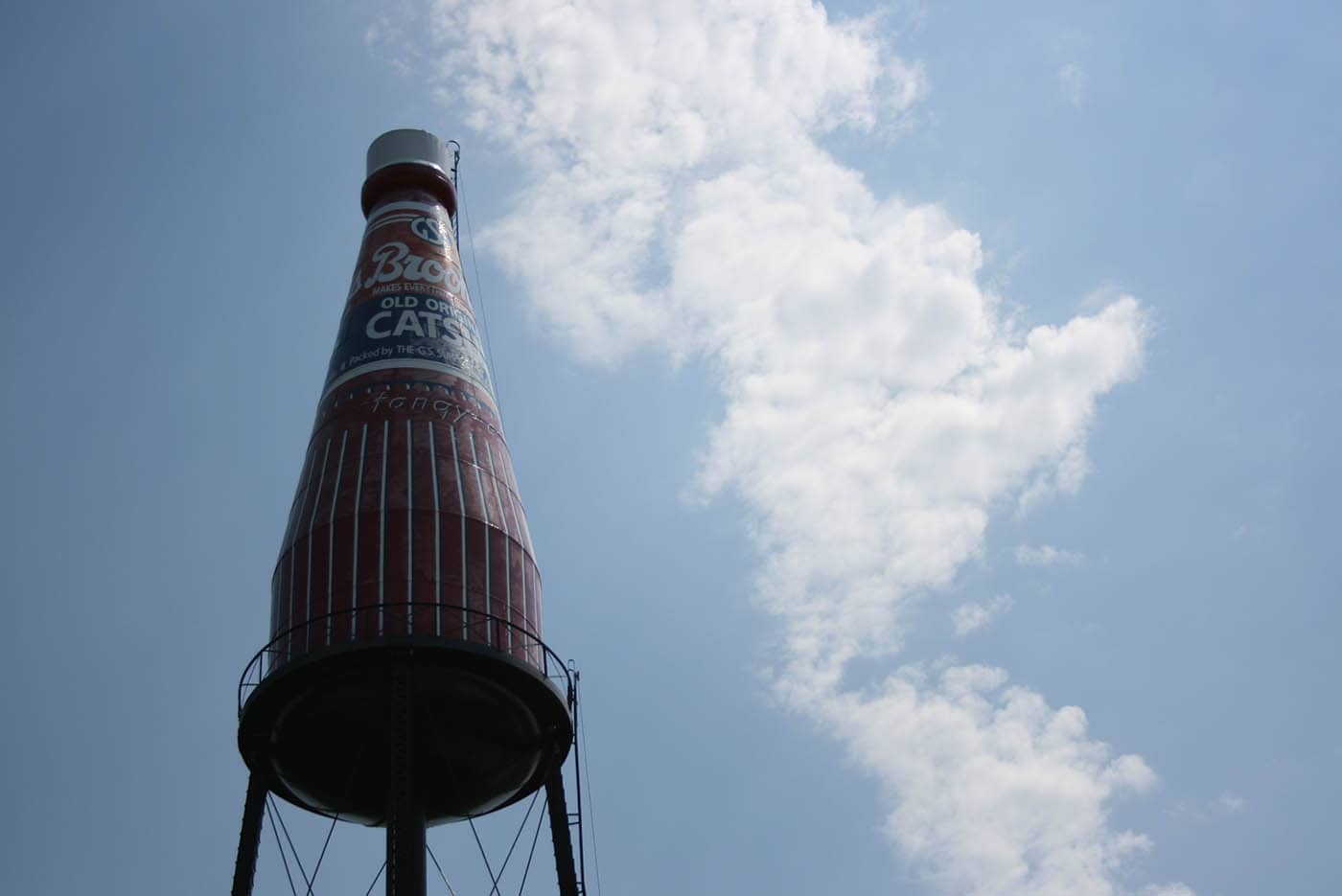 World's Largest Catsup Bottle in Collinsville, Illinois