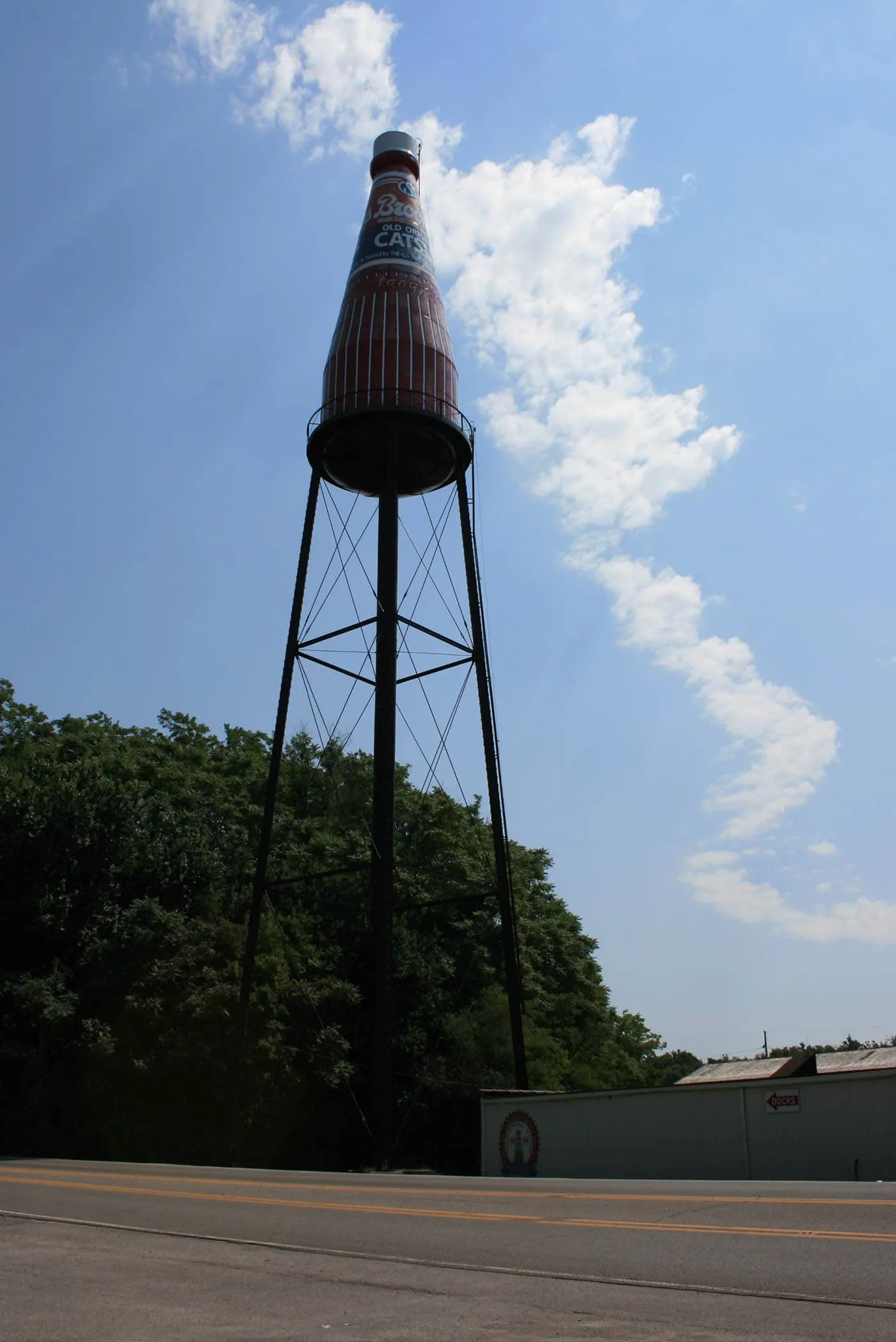 World's Largest Catsup Bottle in Collinsville, Illinois