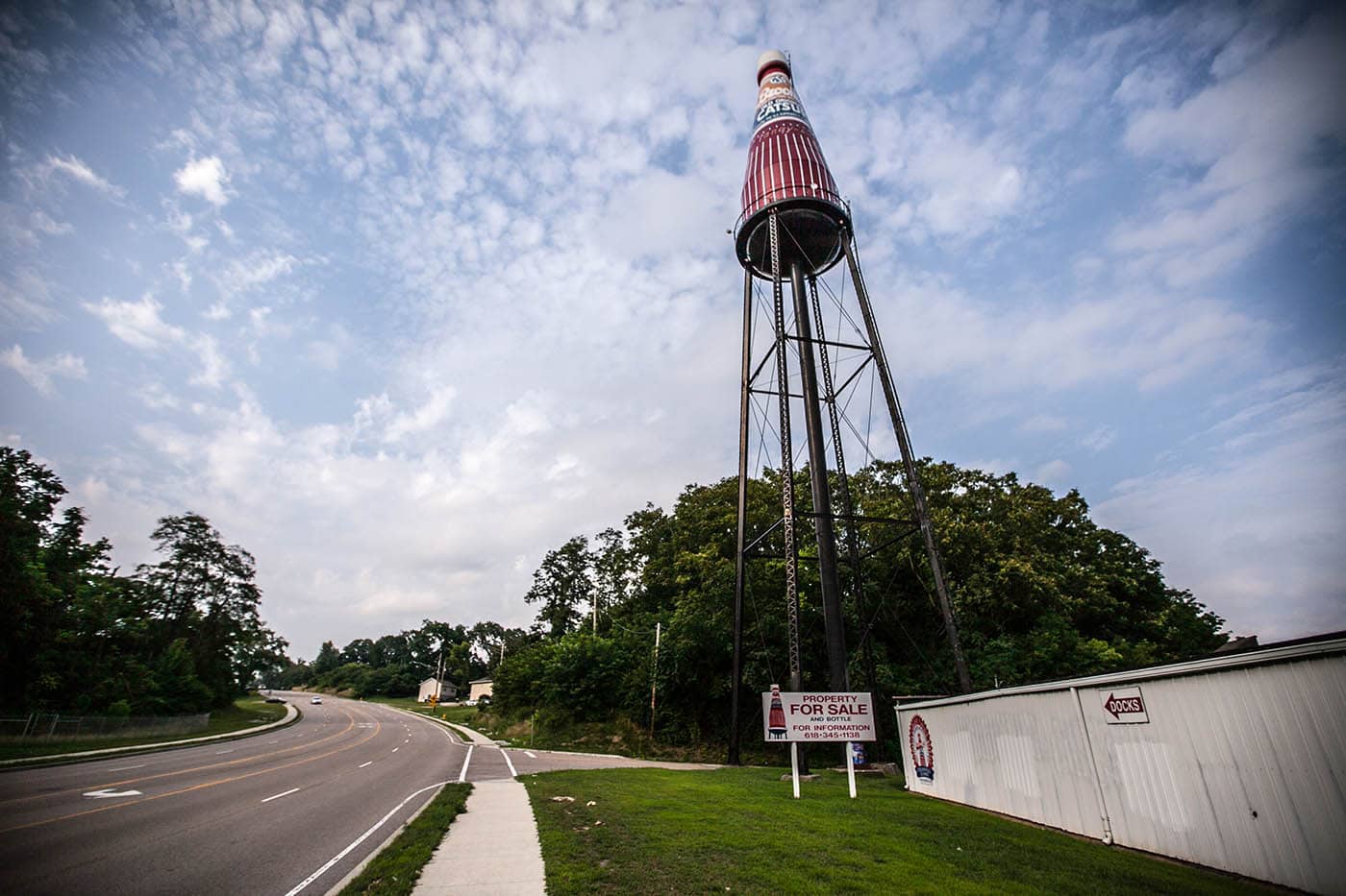 World's Largest Catsup Bottle in Collinsville, Illinois
