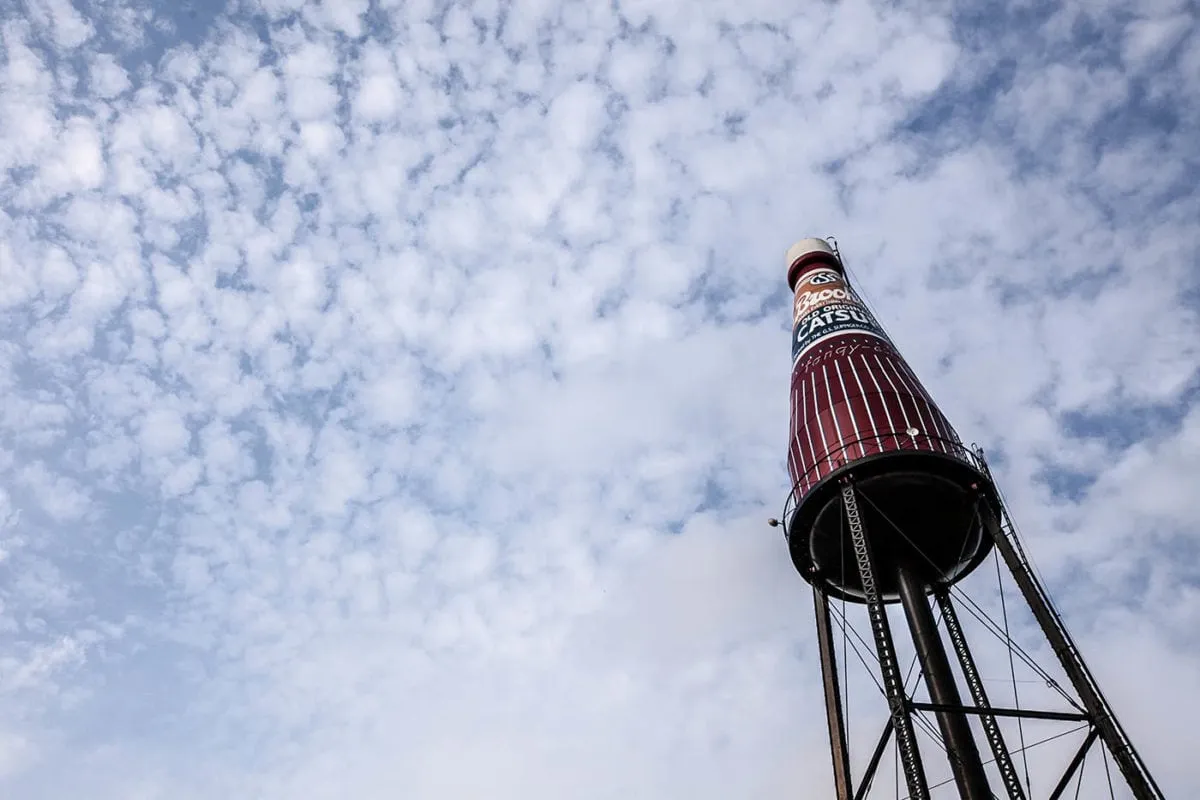 World's Largest Catsup Bottle in Collinsville, Illinois