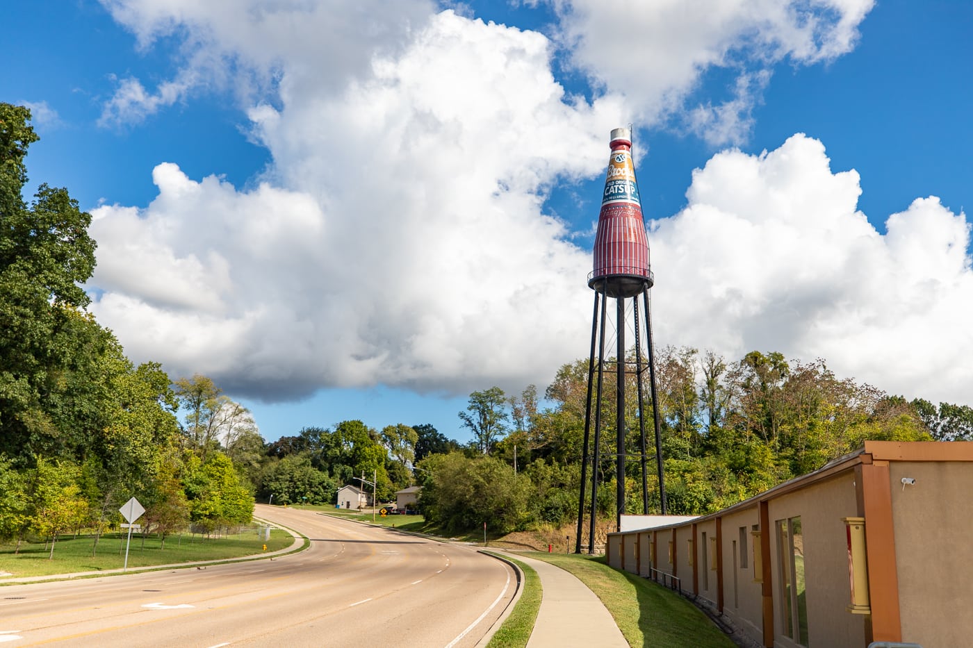 World's Largest Catsup Bottle in Collinsville, Illinois