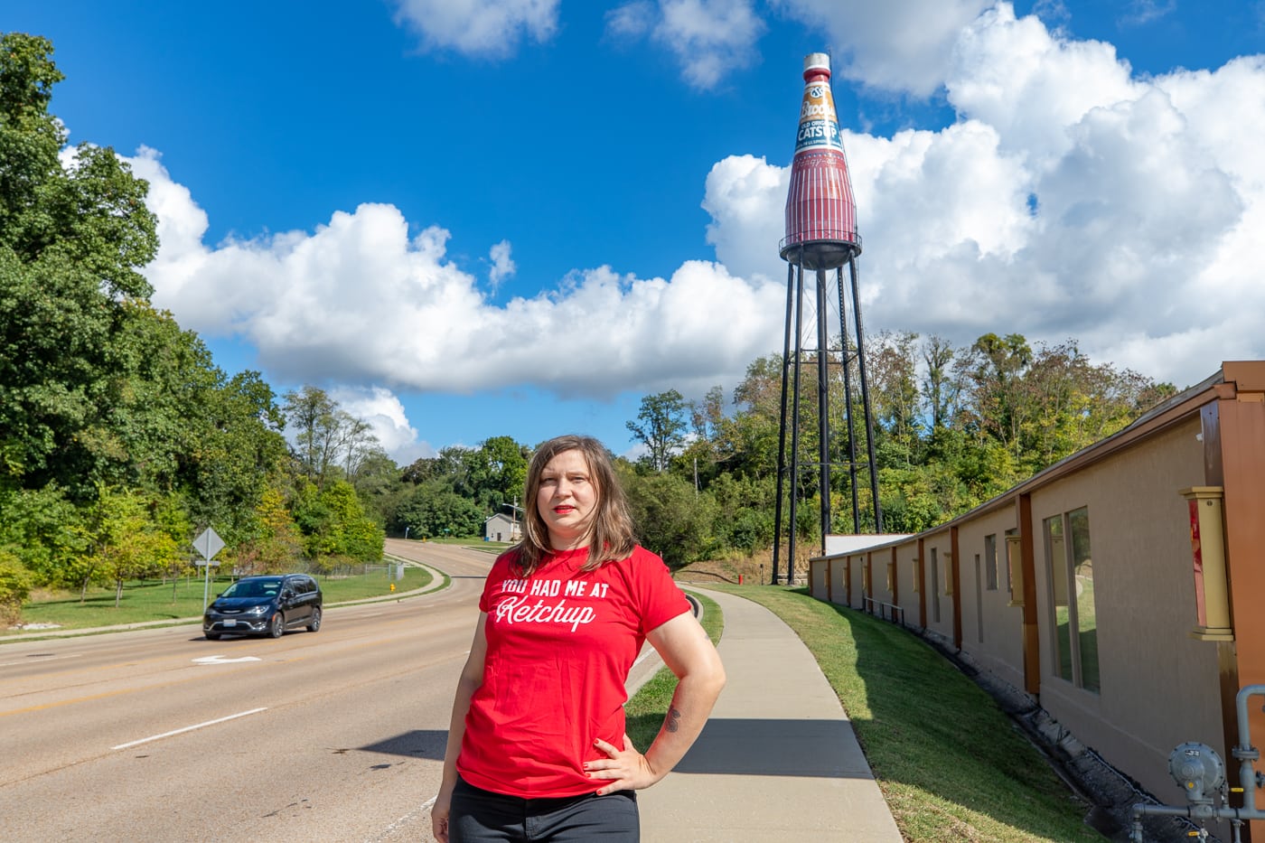 World's Largest Catsup Bottle in Collinsville, Illinois