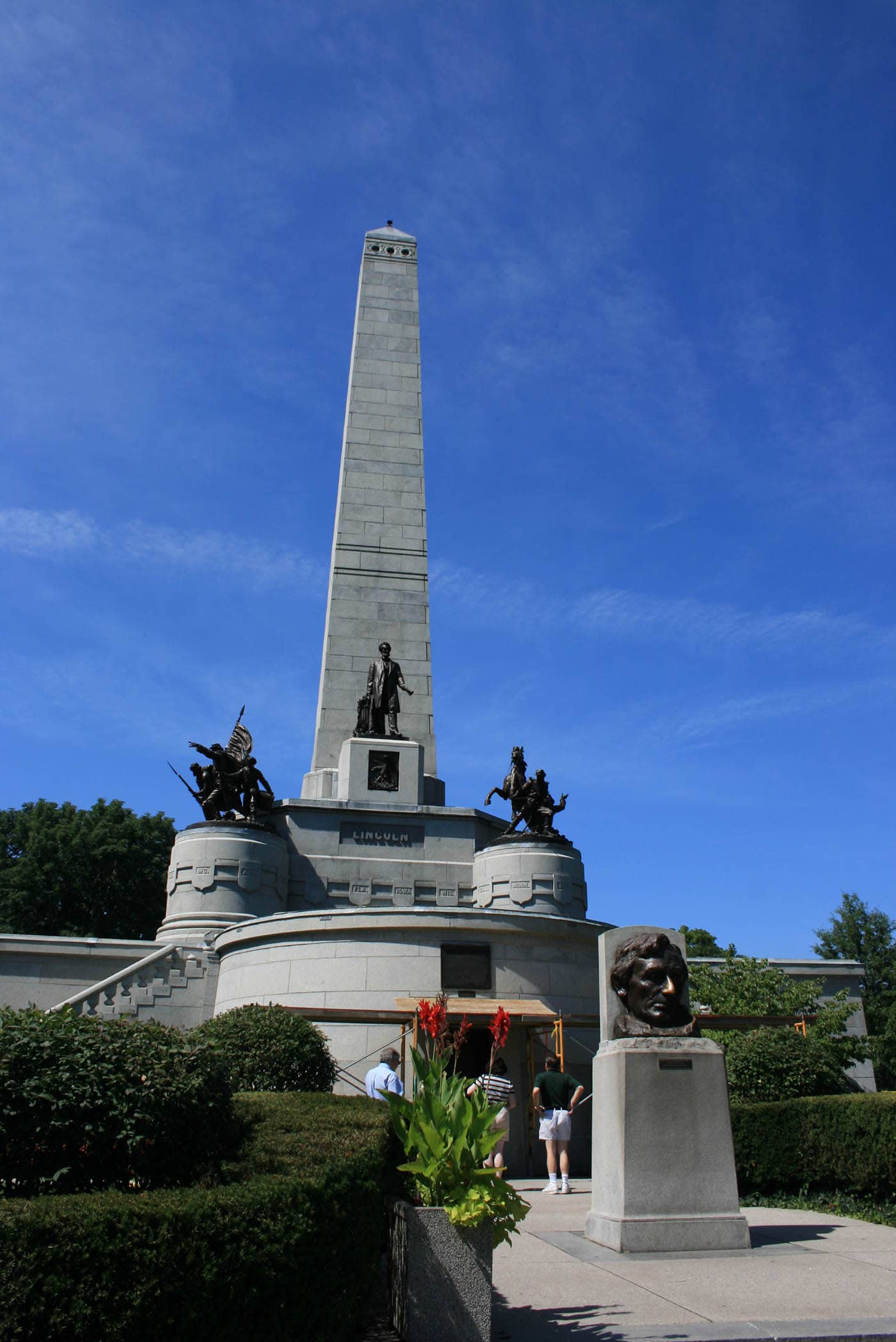 Abraham Lincoln's Lucky Nose in Springfield, Illinois - rub Lincoln's nose for good luck at Oak Ridge Cemetery in Springfield, Illinois