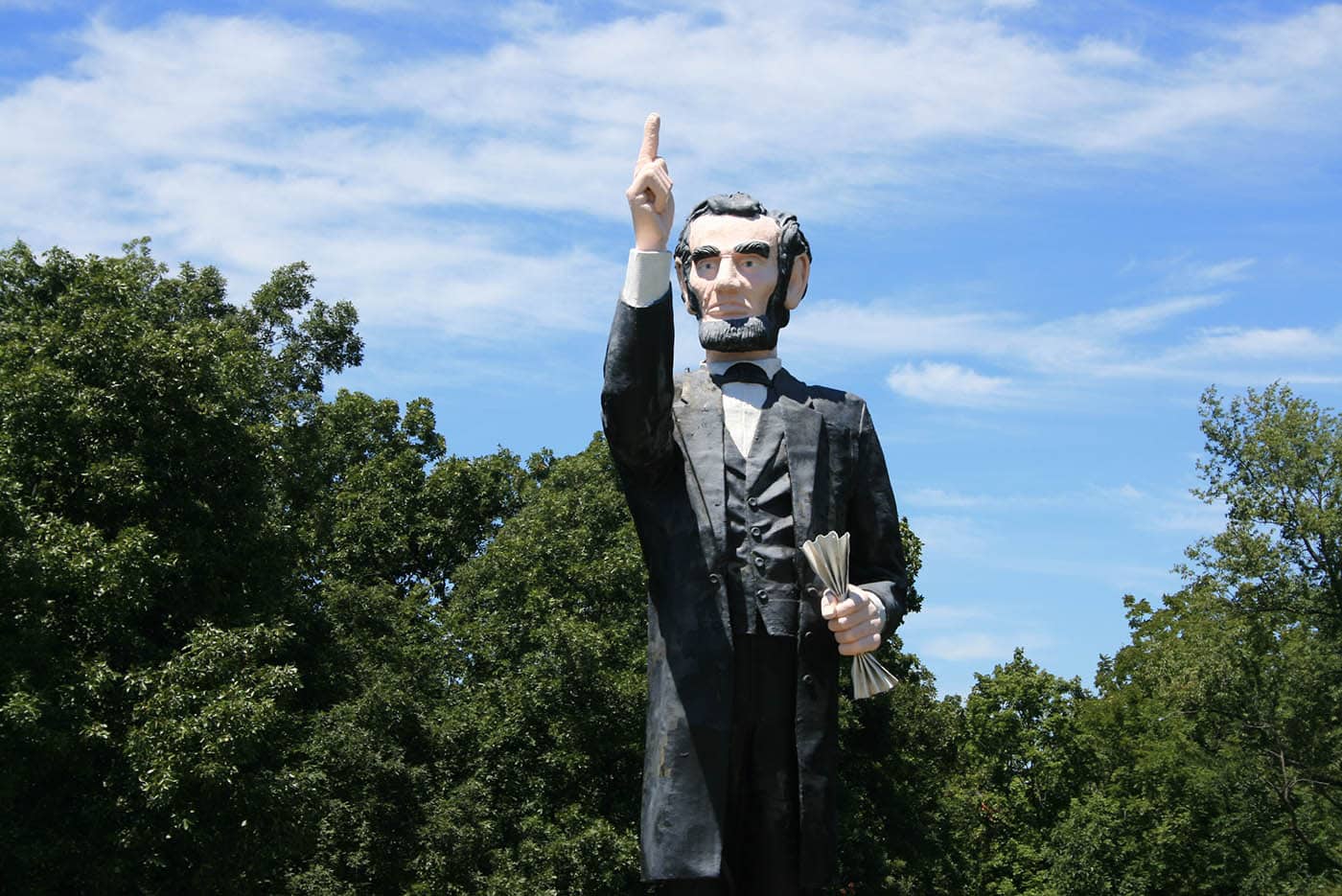 World's Tallest Abraham Lincoln Statue in Ashmore, Illinois