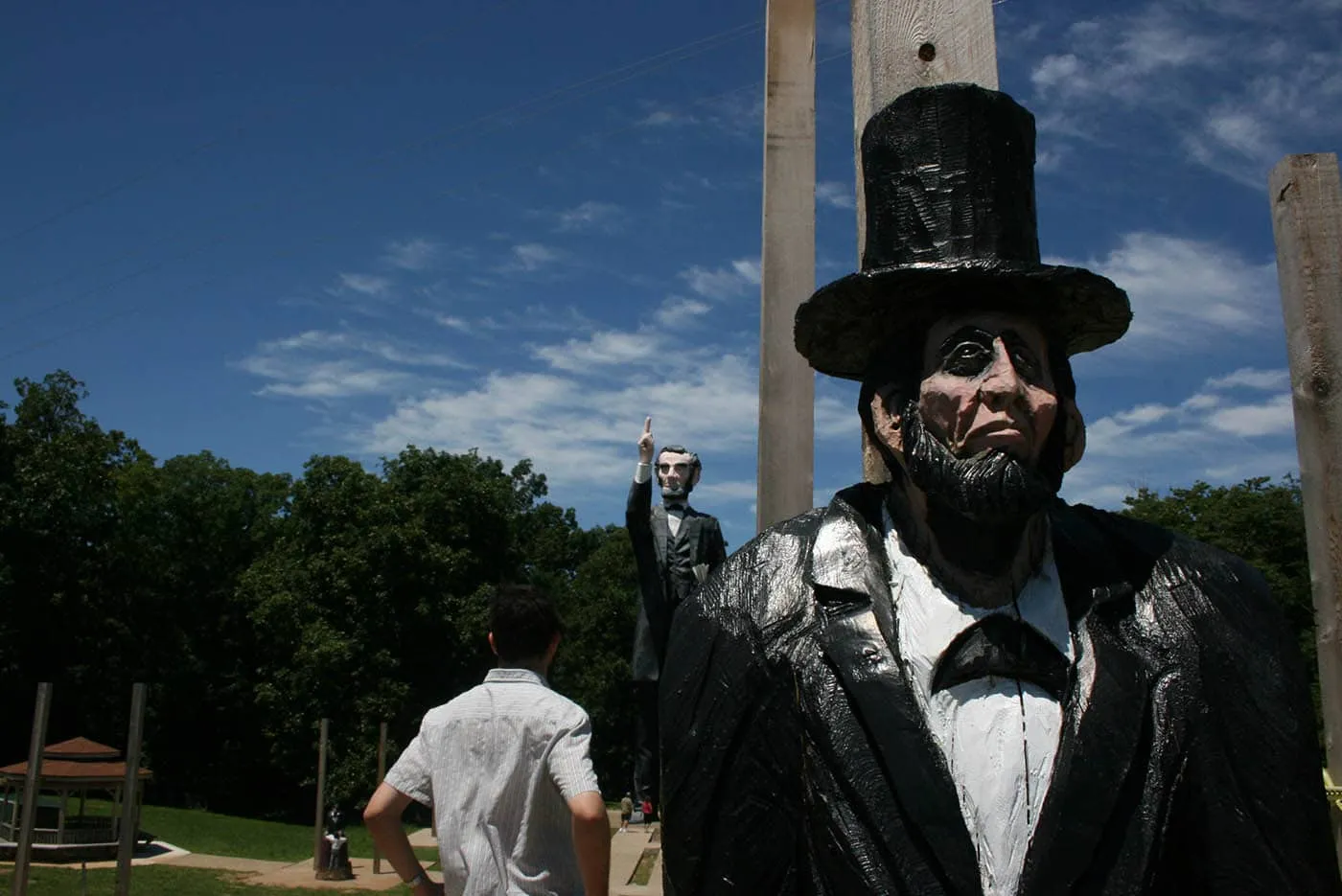 World's Tallest Abraham Lincoln Statue in Ashmore, Illinois