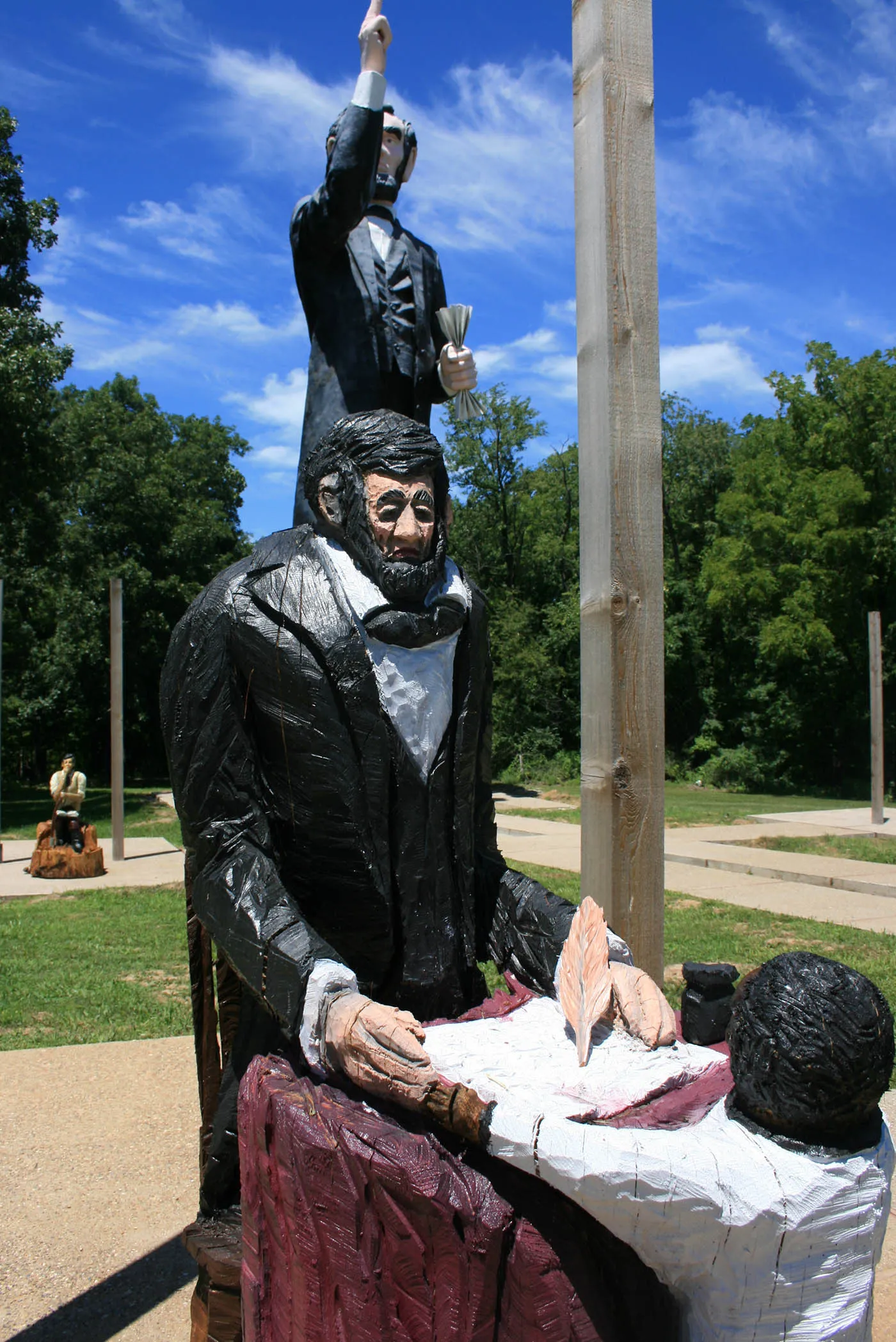 World's Tallest Abraham Lincoln Statue in Ashmore, Illinois