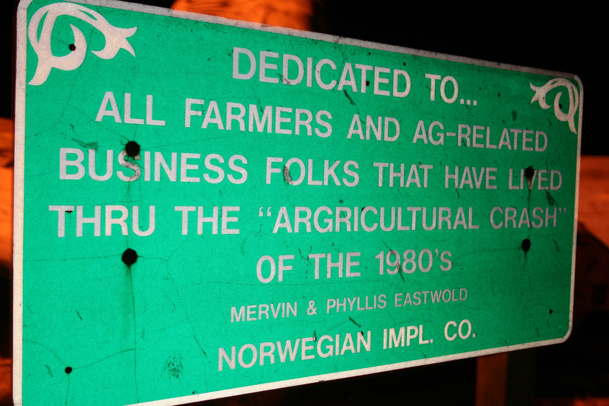 Agricultural Crash Monument in Norway, Illinois