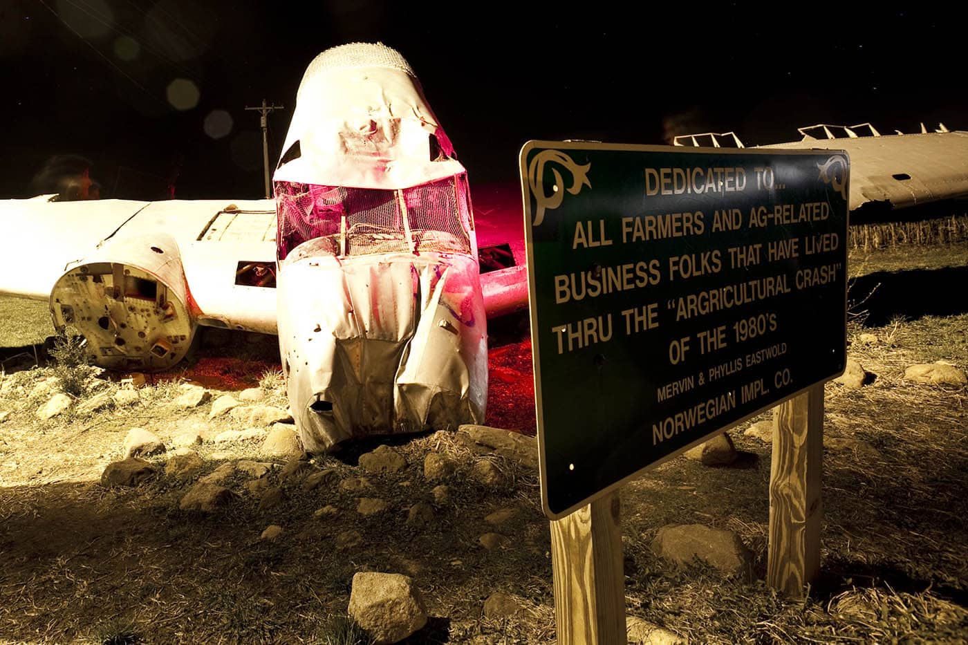 Agricultural Crash Monument in Norway, Illinois