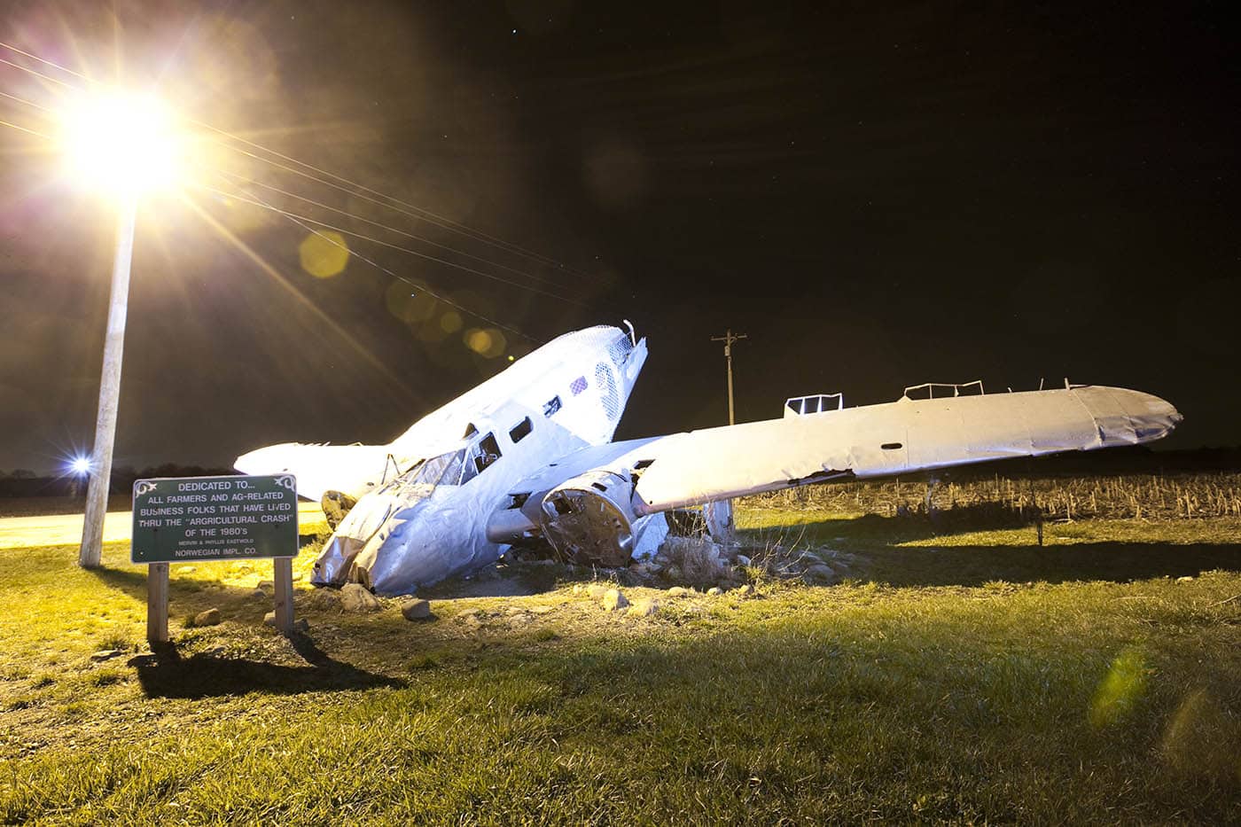 Agricultural Crash Monument in Norway, Illinois