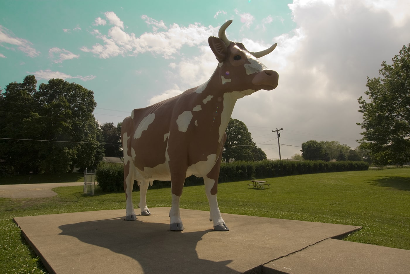 Gertrude the Cow - giant cow statue in Rockford, Illinois