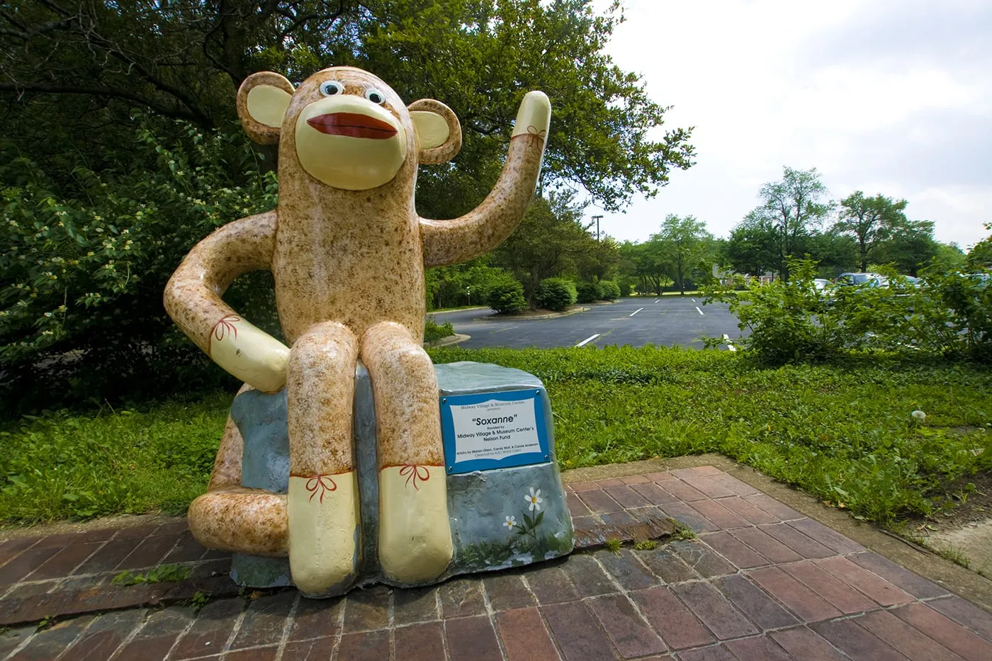 Sock Monkey Museum at Midway Village in Rockford, Illinois