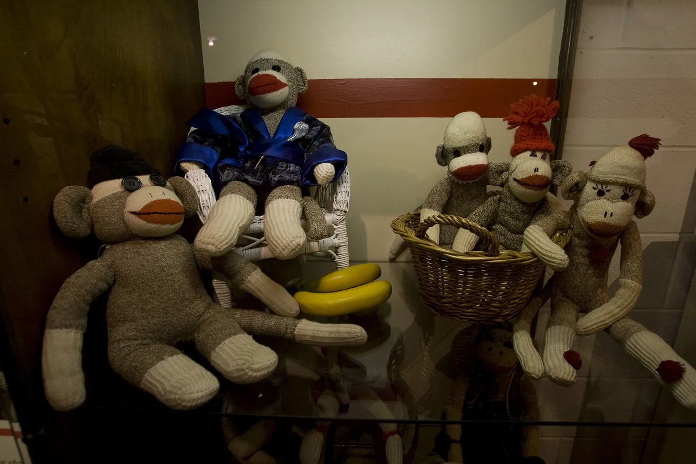 Sock Monkey Museum at Midway Village in Rockford, Illinois