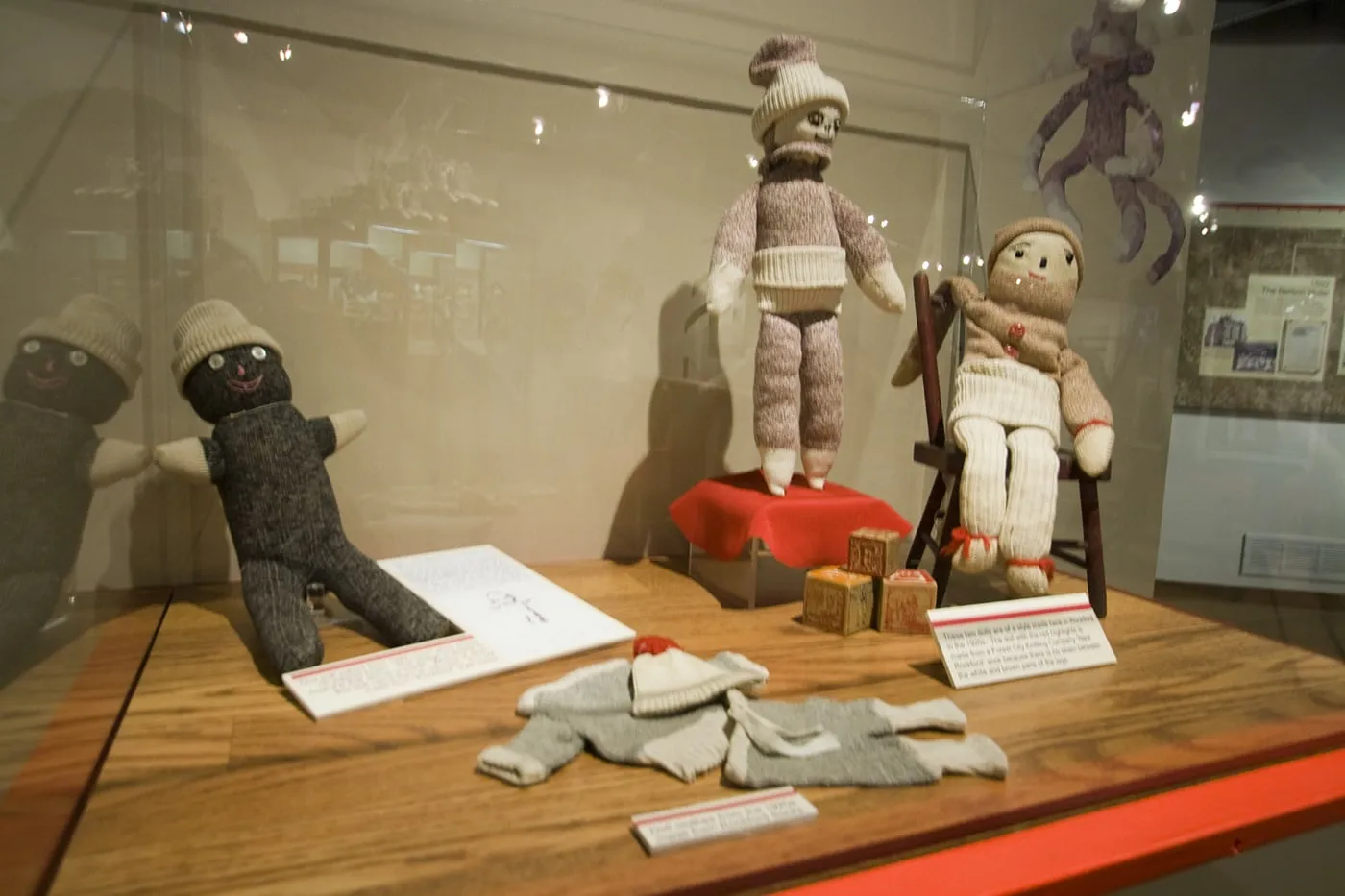 Sock Monkey Museum at Midway Village in Rockford, Illinois