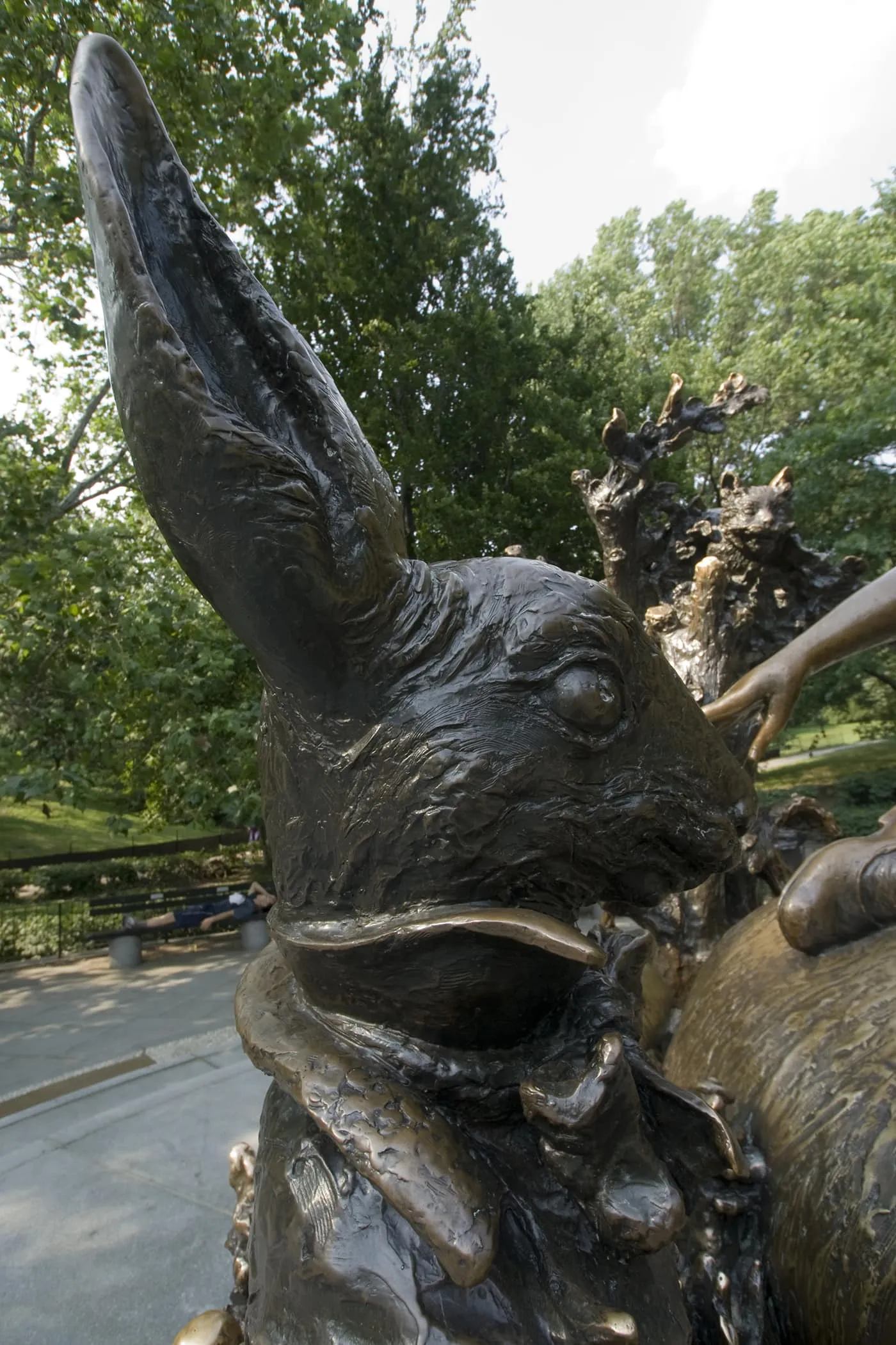 Alice in Wonderland Statue in Central Park, New York City.