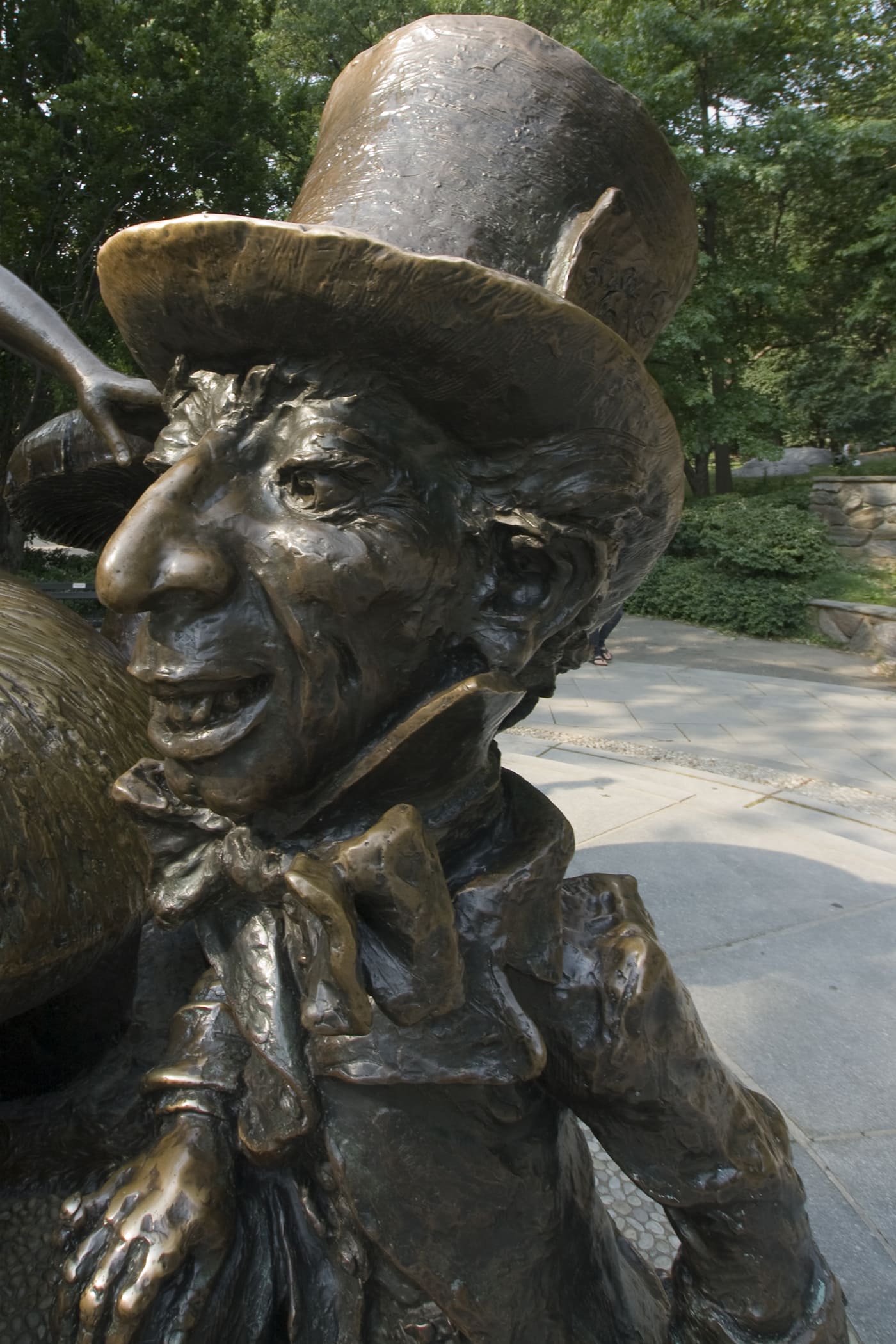 Alice in Wonderland Statue in Central Park, New York City.