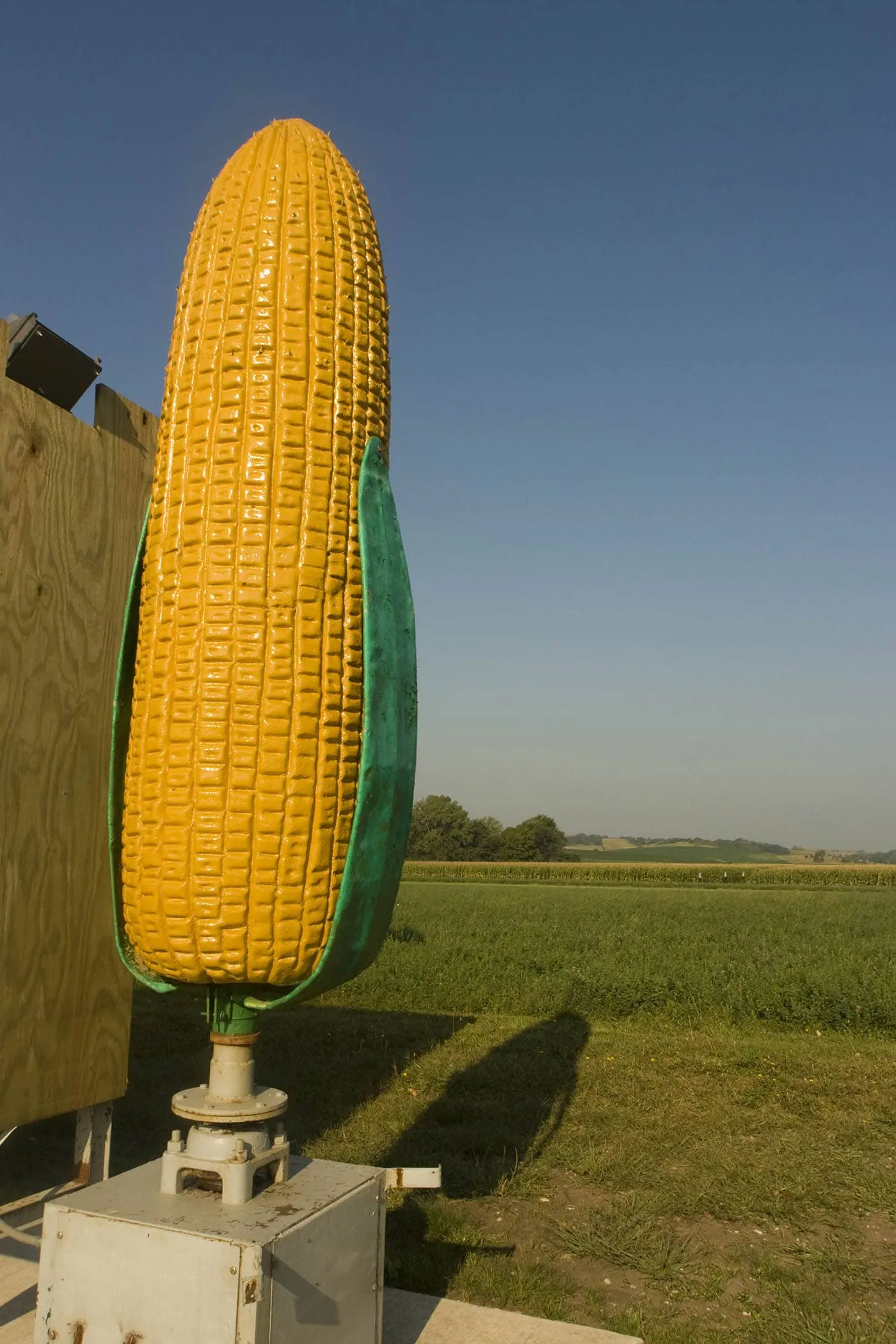 Large Rotating Ear of Corn - a roadside attraction in Coon Rapids, Iowa