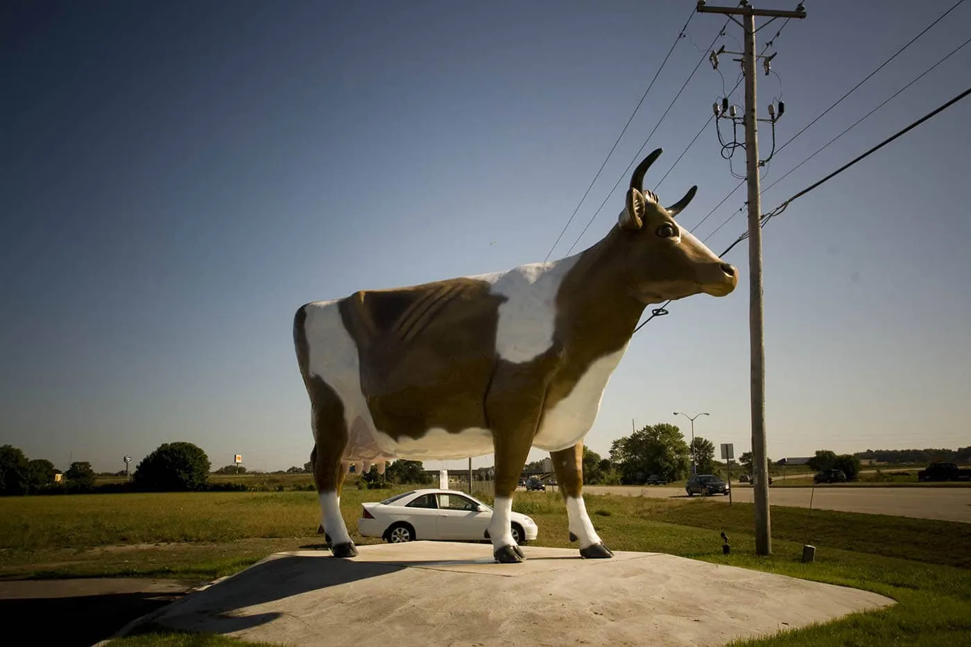 Fiberglass Bessie the Cow in Janesville, Wisconsin