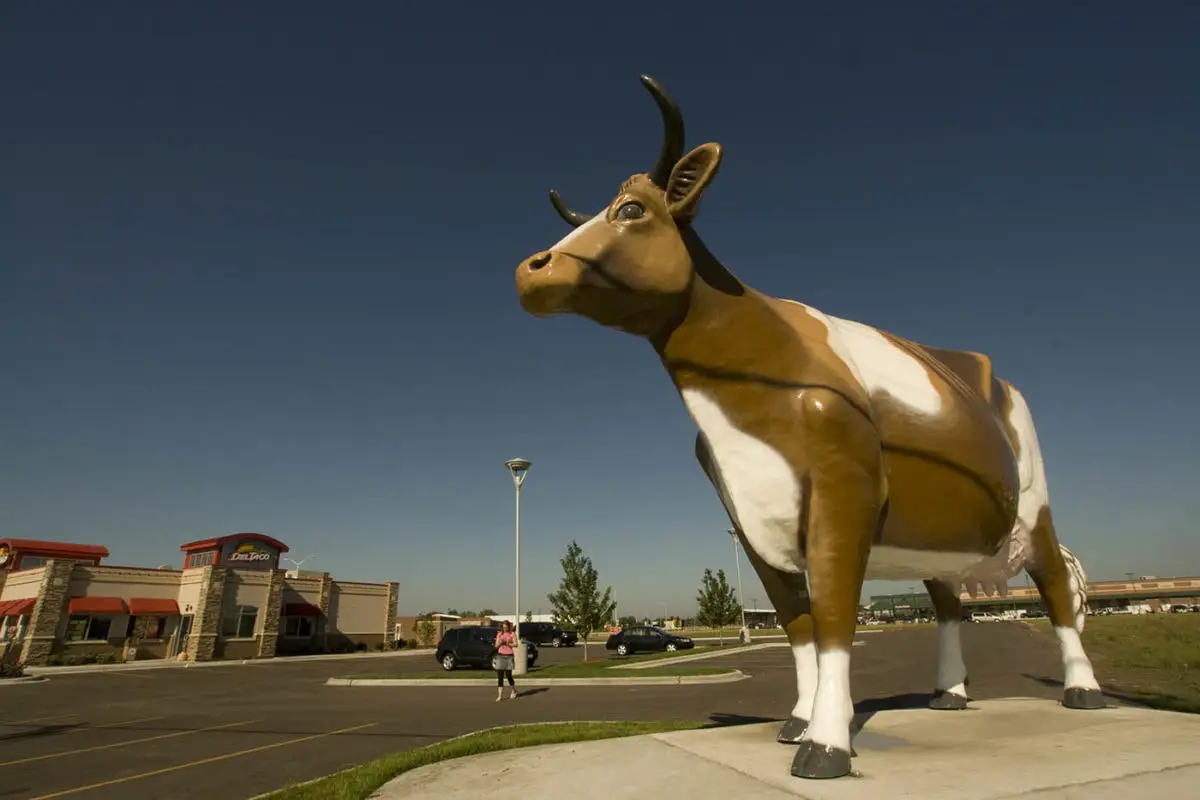 Fiberglass Bessie the Cow in Janesville, Wisconsin