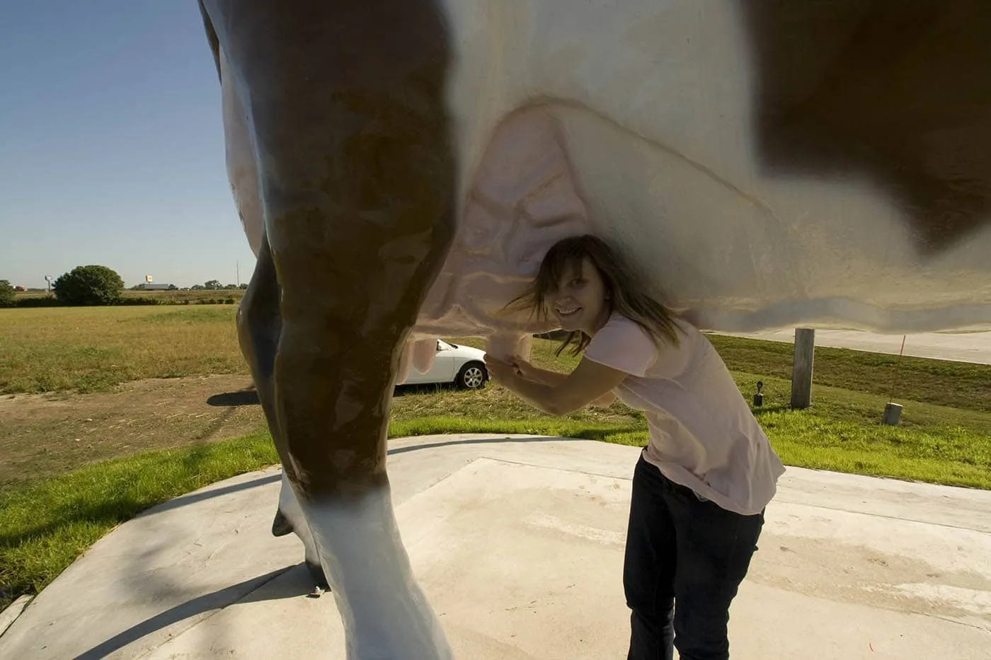 Fiberglass Bessie the Cow in Janesville, Wisconsin