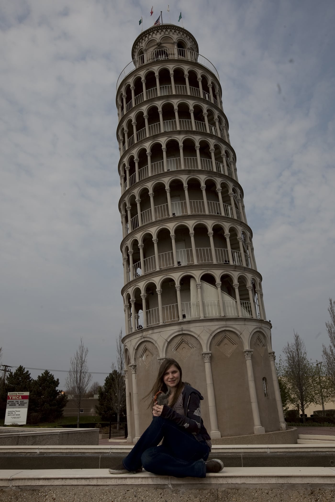 Leaning Tower of Niles in Niles, Illinois