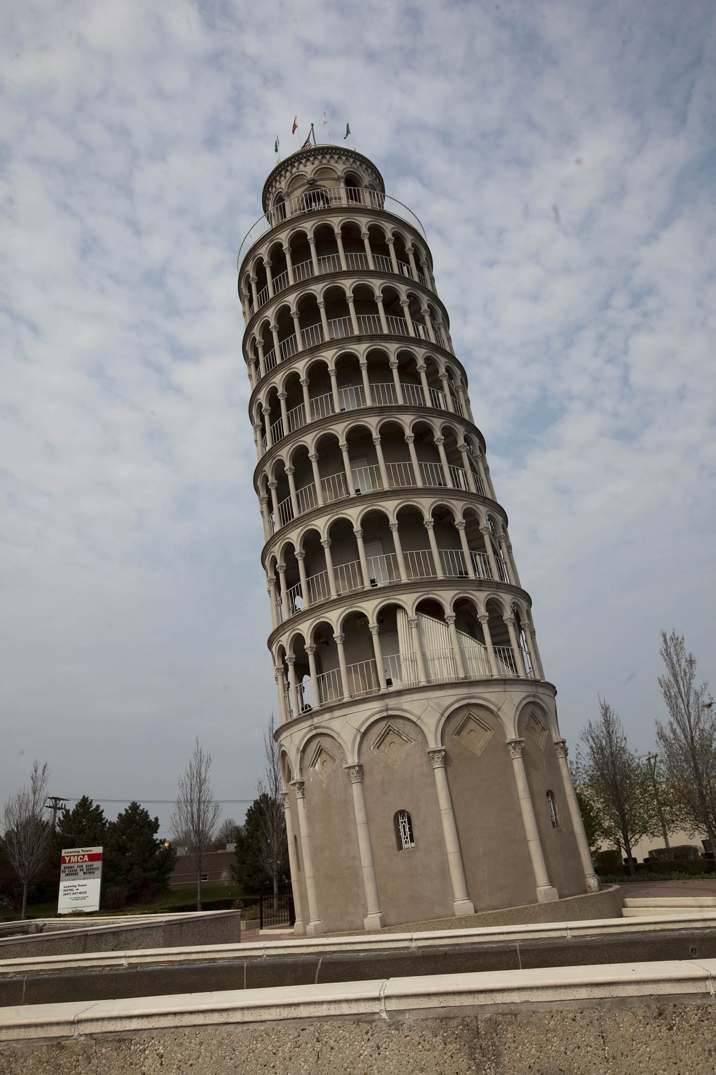 Leaning Tower of Niles in Niles, Illinois