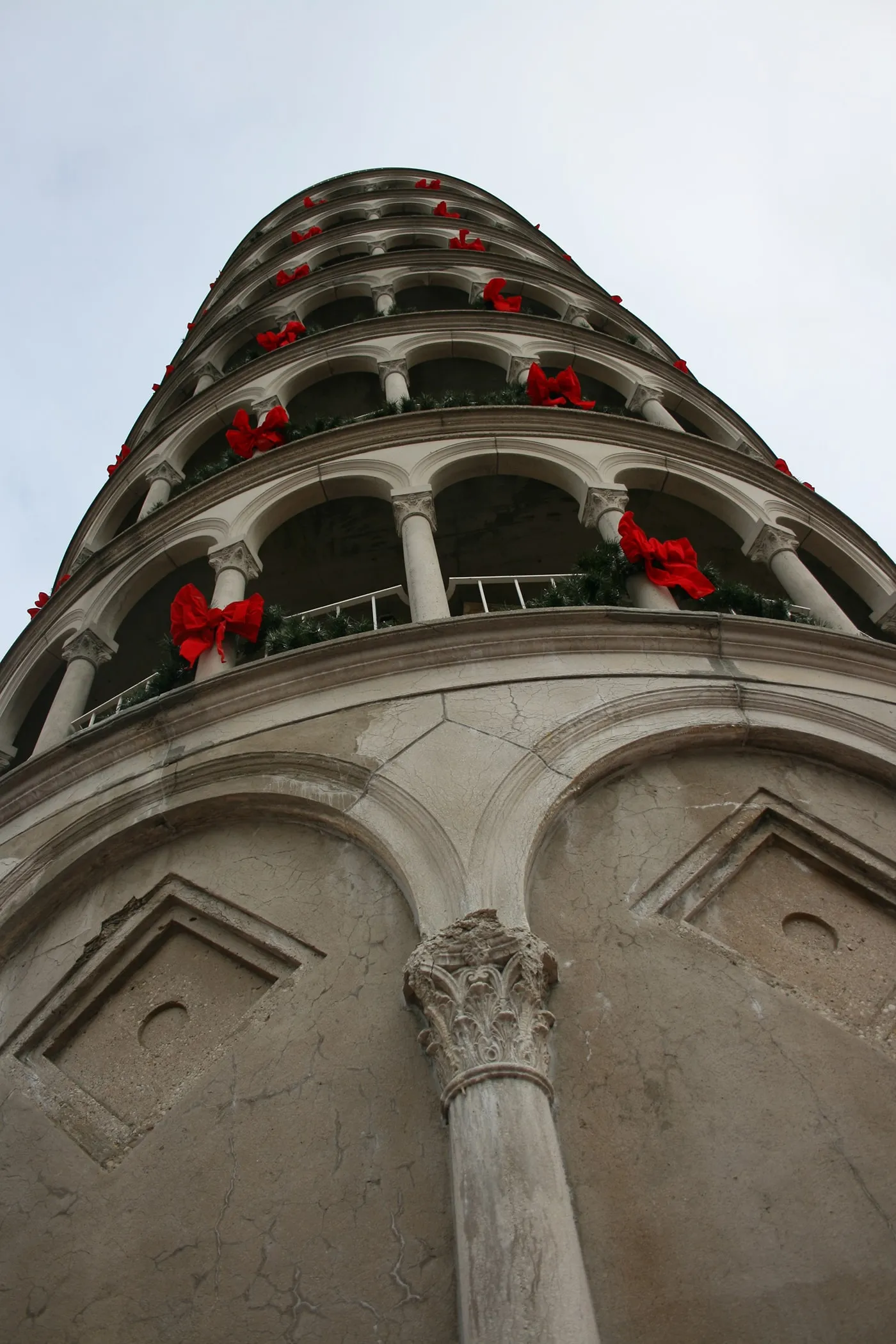 Leaning Tower of Niles in Niles, Illinois - Leaning Tour of Pisa Replica