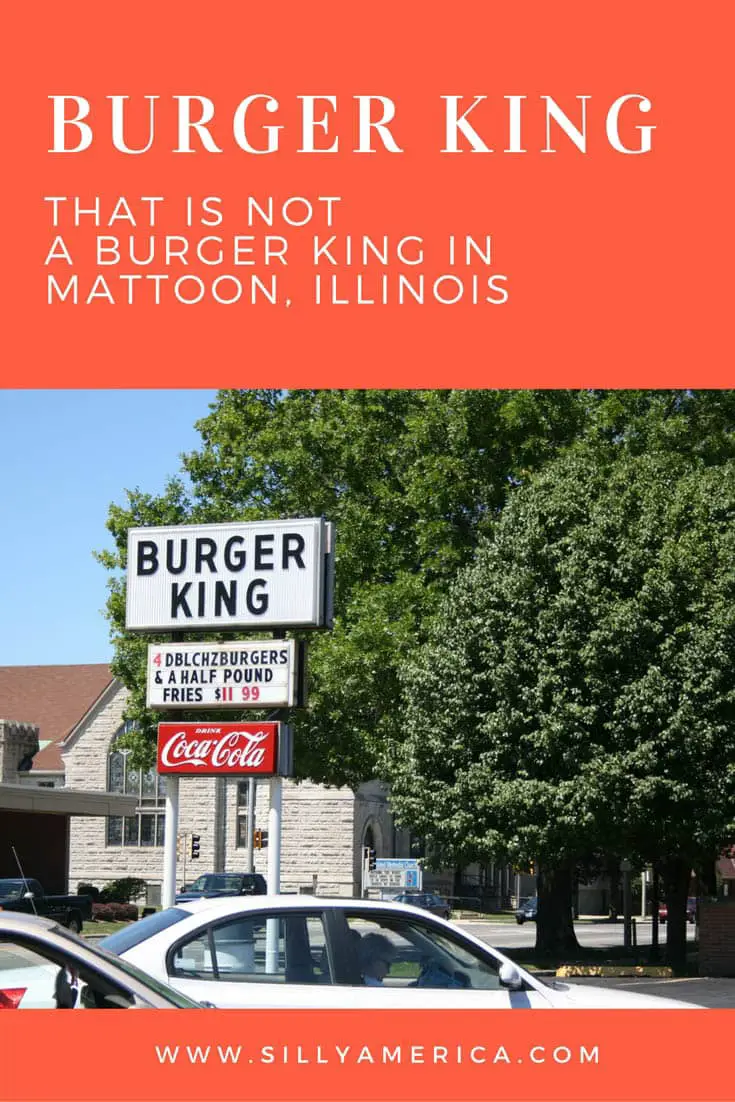 The Burger King in Mattoon, Illinois is not a franchise restaurant. Gene and Betty Hoots opened the original Burger King in 1952 and hold a copyright. Visit on an Illinois road trip and stop for  hamburger for a road trip meal. A delicious stop for a road trip lunch or dinner on the road that the entire family will love.
#RoadTrip #IllinoisRoadTrip #IllinoisRoadTripTravel #RoadTripMeals #RoadTripMealsForFamilies #TravelFood #RoadFood #RoadFoodIdeas #RoadFoodStops #RoadTripFood