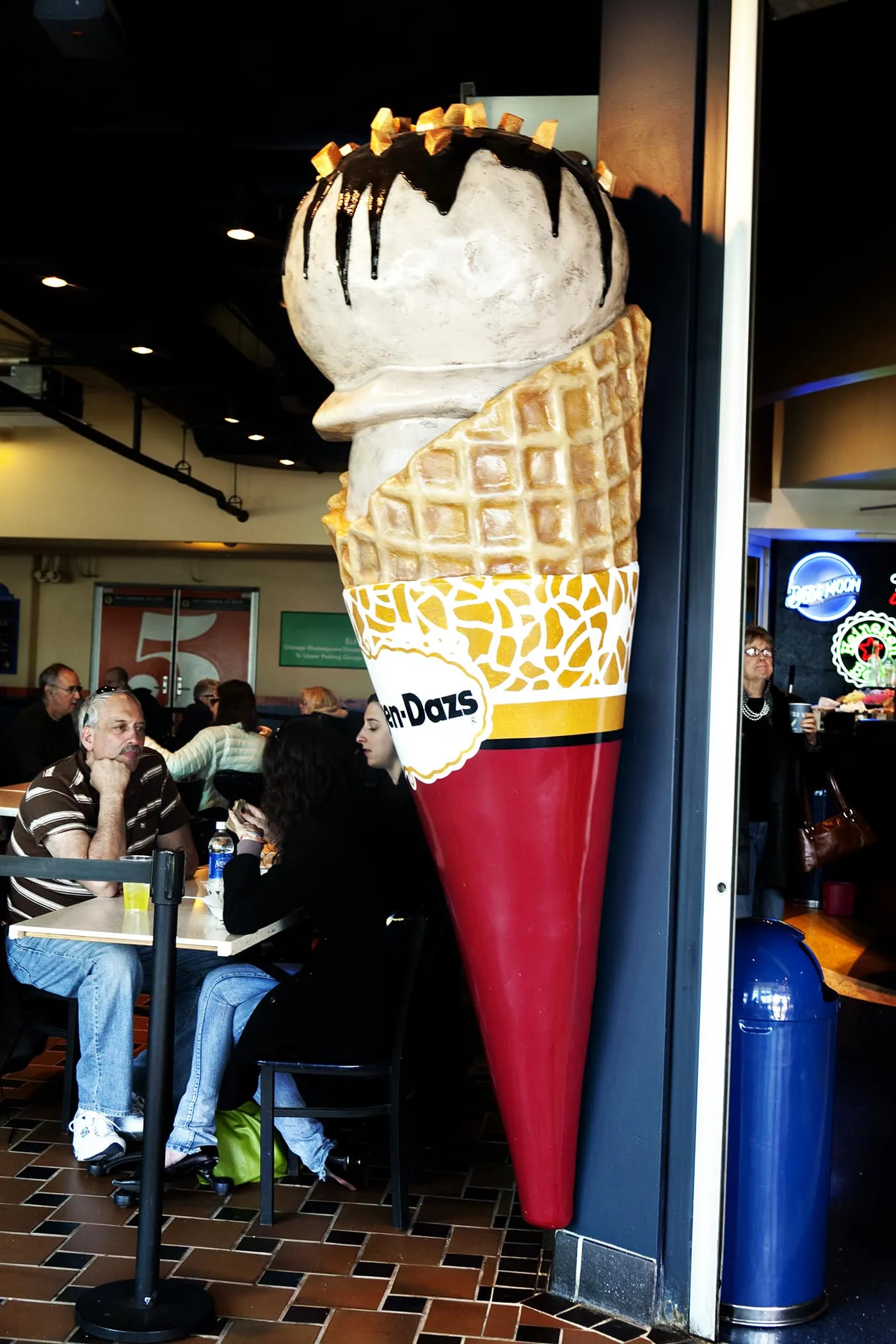 Häagen-Dazs Big Ice Cream Cone at Navy Pier in Chicago, Illinois
