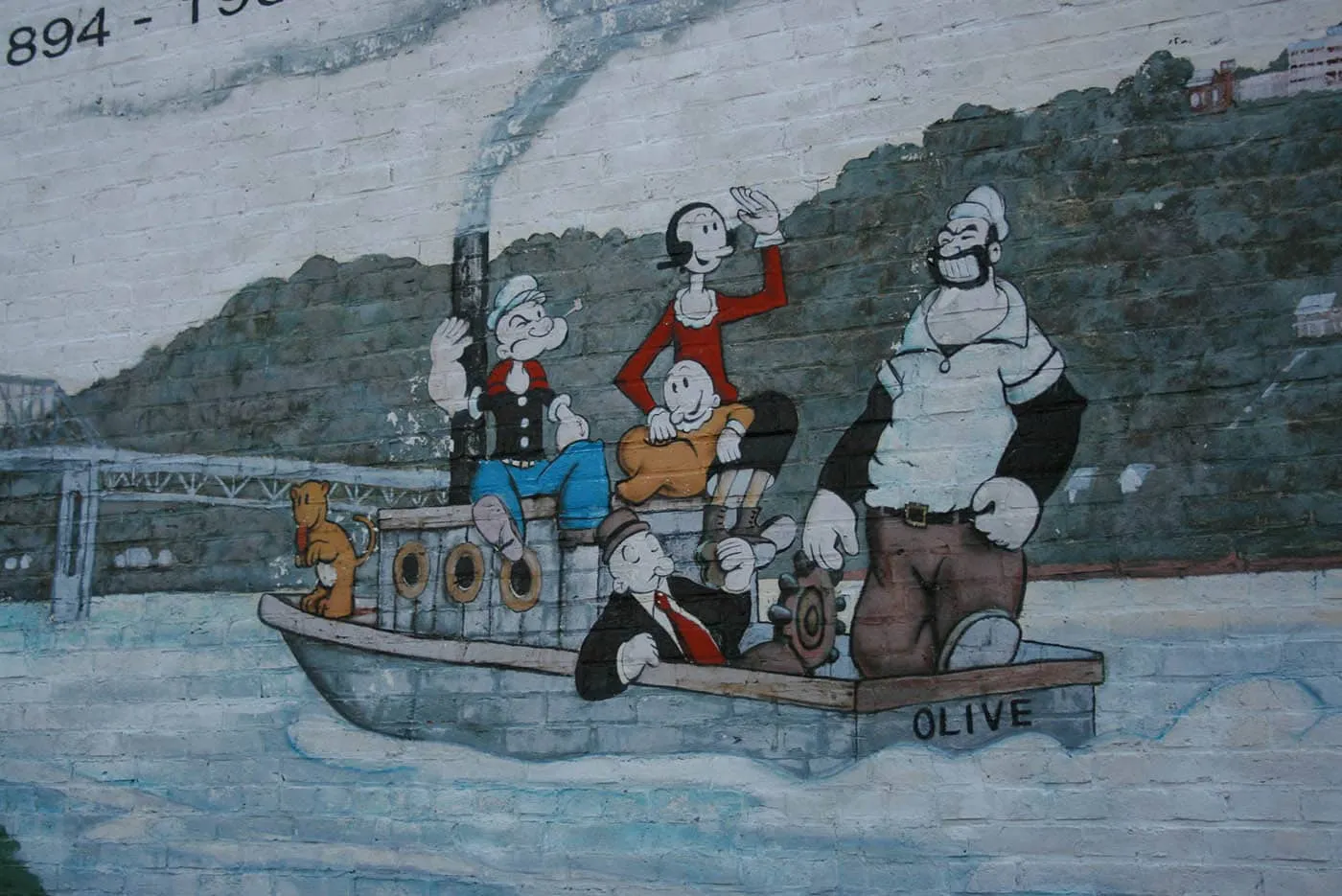 Popeye Mural in Chester, Illinois