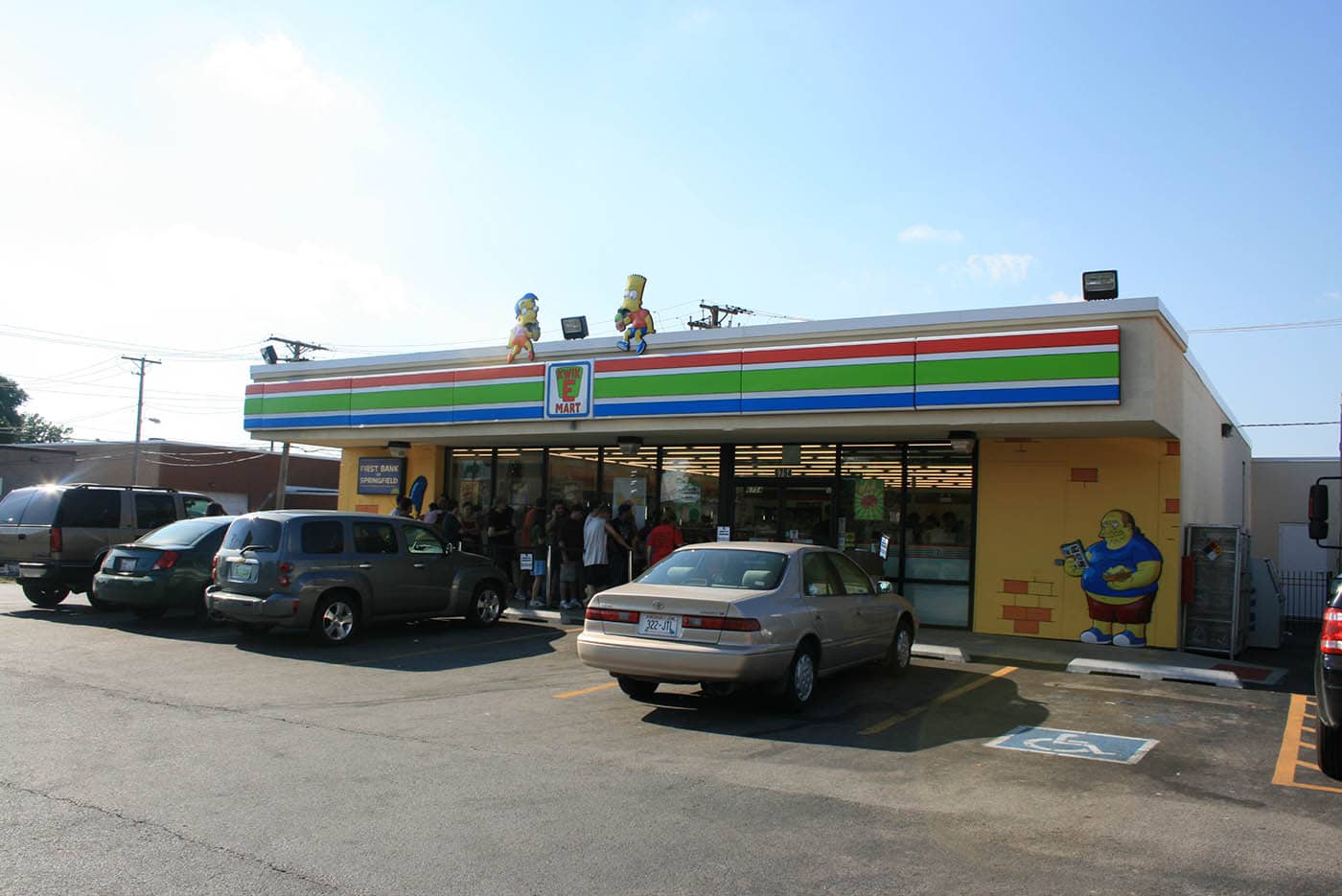 The Simpsons Kwik E Mart 7-11 in Chicago, Illinois