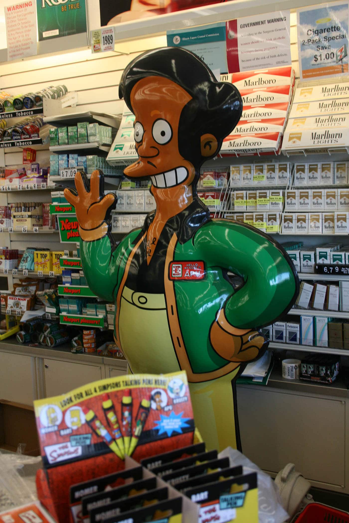 The Simpsons Kwik E Mart 7-11 in Chicago, Illinois in Chicago, Illinois