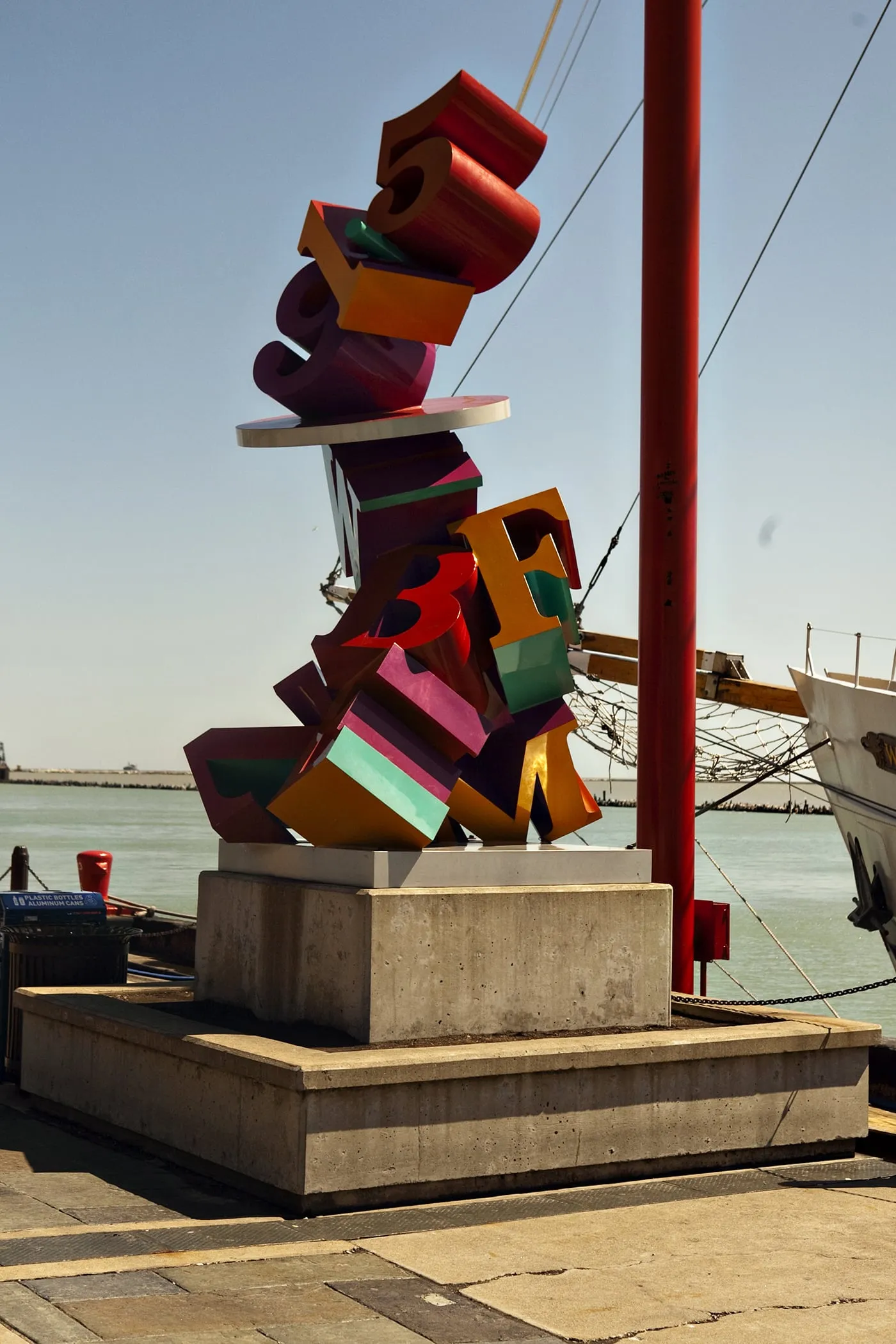 WBEZ Statue at Navy Pier in Chicago, Illinois