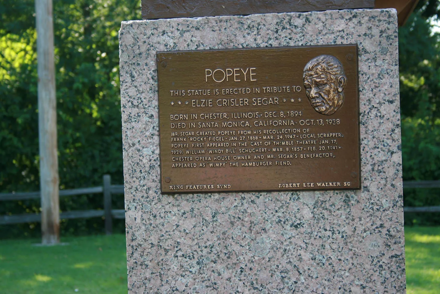 Popeye statue in Chester, Illinois | Home of Popeye the Sailor Man