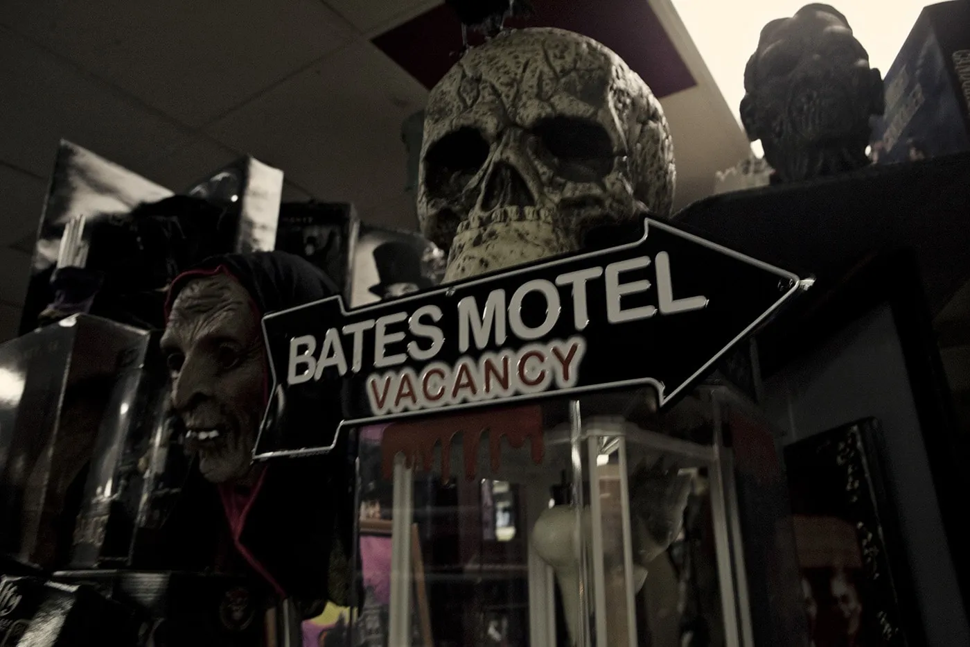 Bates Motel sign at Americana Hollywood Museum in Metropolis, Illinois