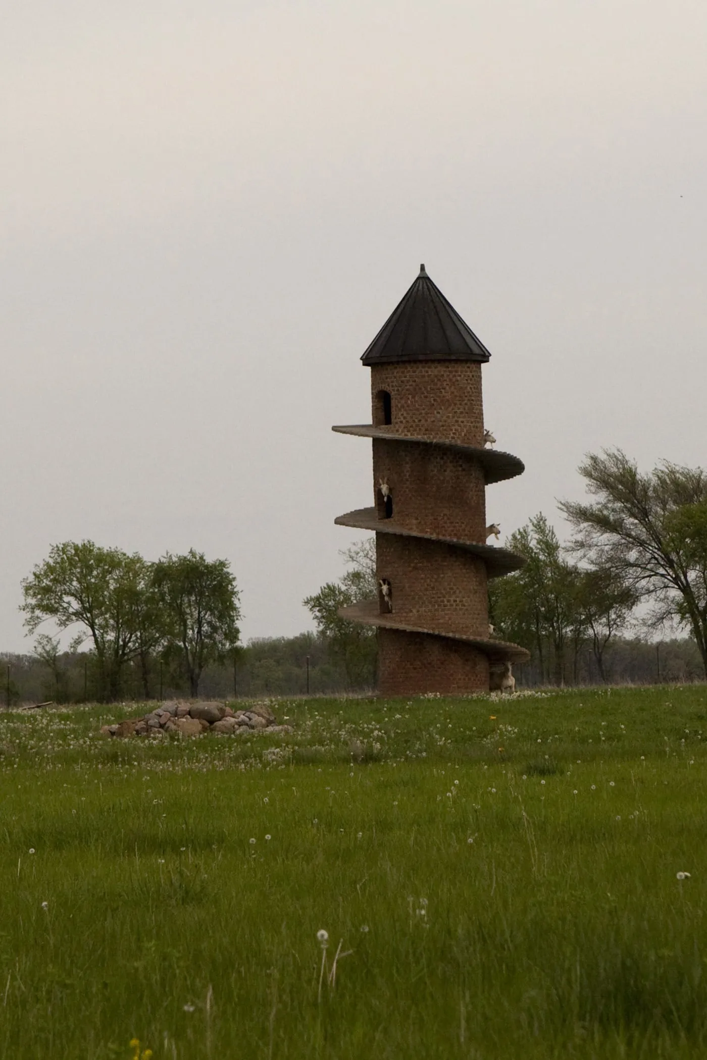 Findlay Illinois Goat Tower, or the goat tower of baaa, in Findlay, Illinois