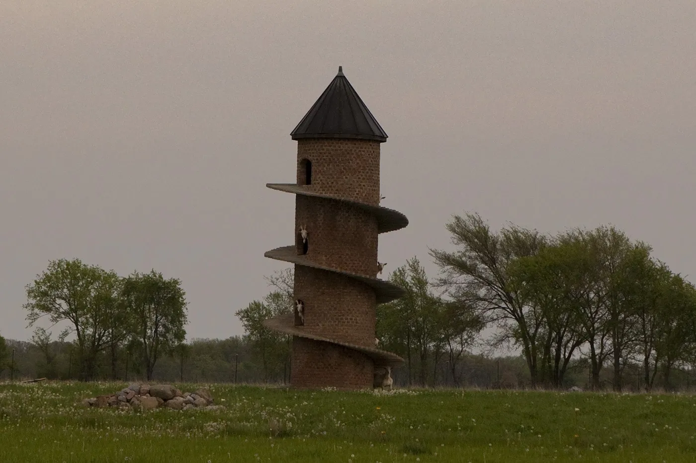 Findlay Illinois Goat Tower, or the goat tower of baaa, in Findlay, Illinois