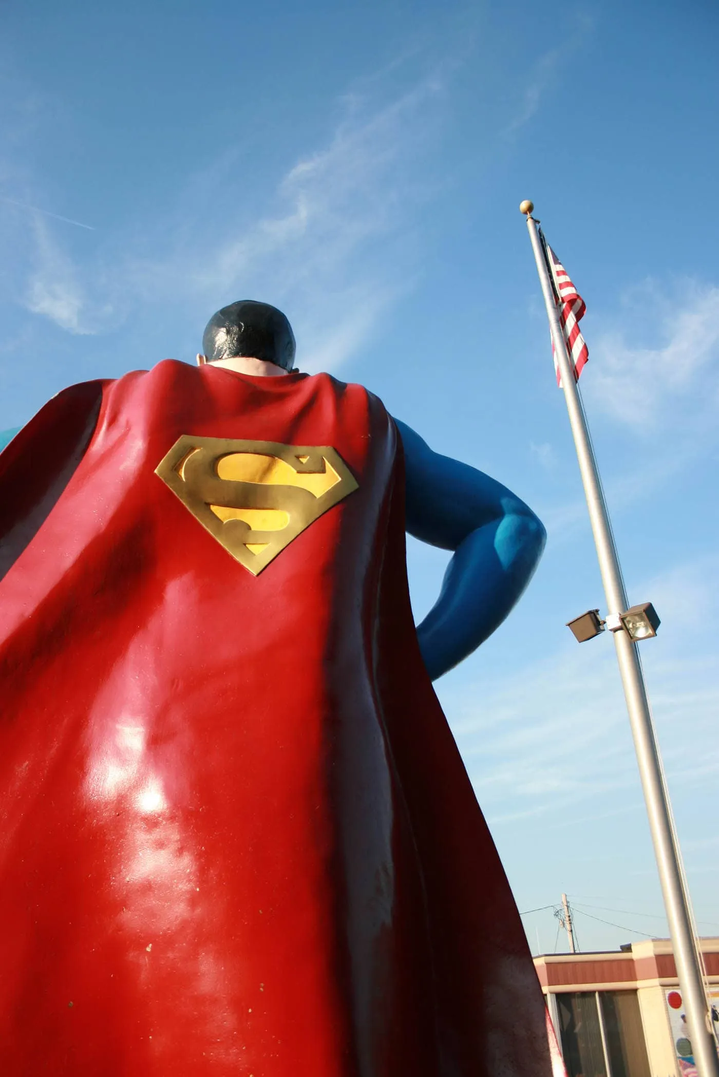 Giant Superman Statue in Metropolis, Illinois