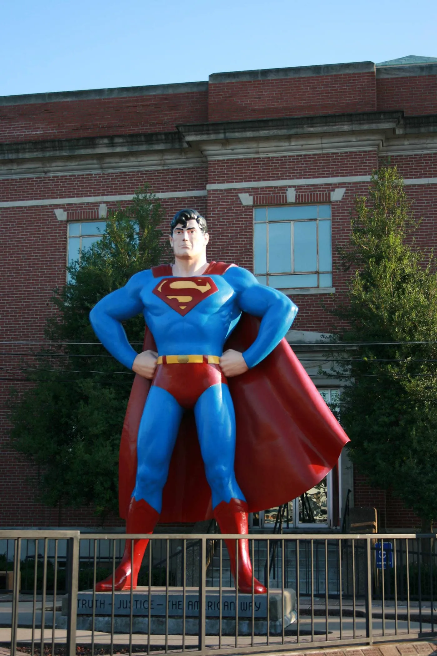 Giant Superman Statue in Metropolis, Illinois