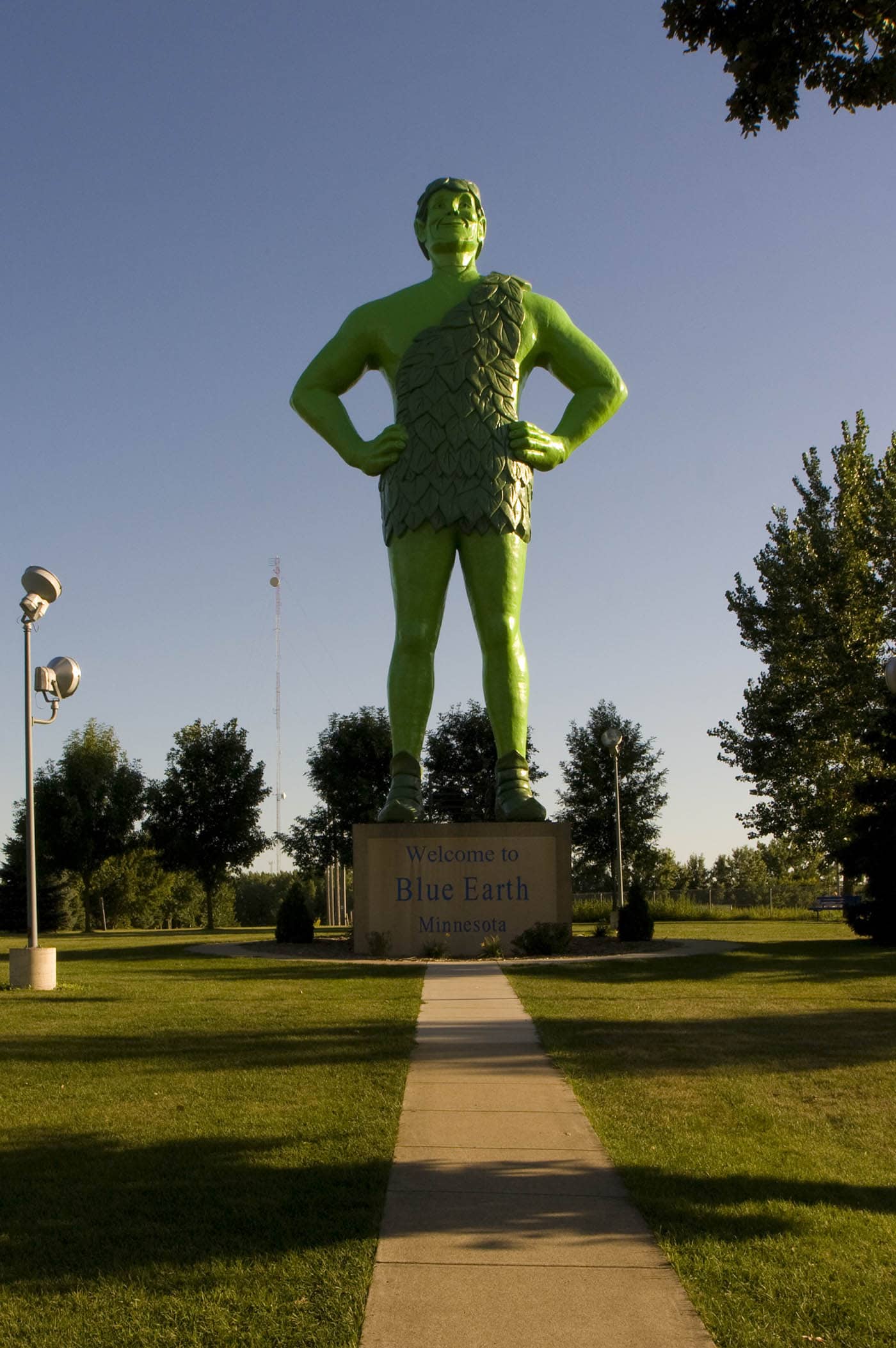 Jolly Green Giant statue in Blue Earth, Minnesota