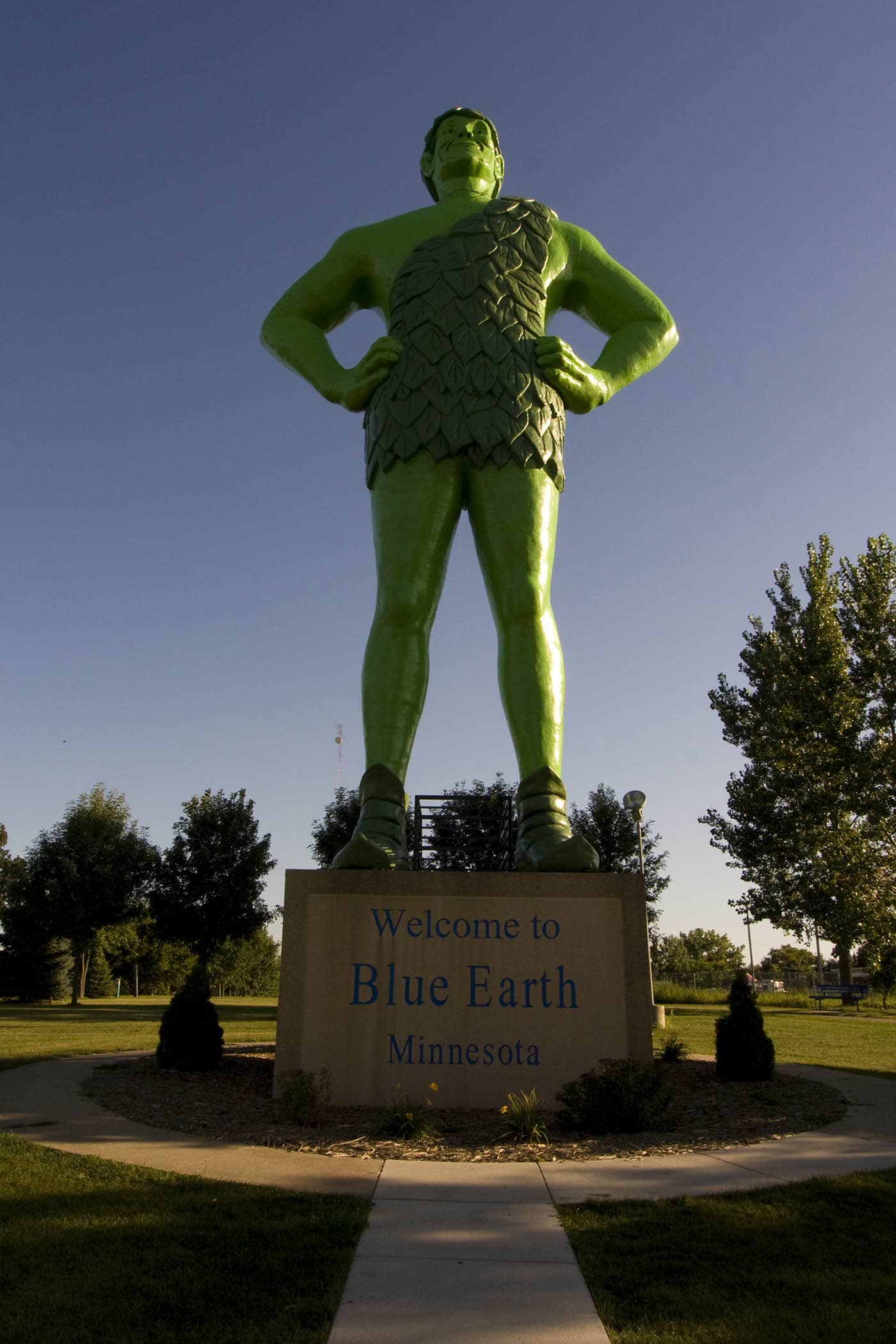 Jolly Green Giant statue in Blue Earth, Minnesota