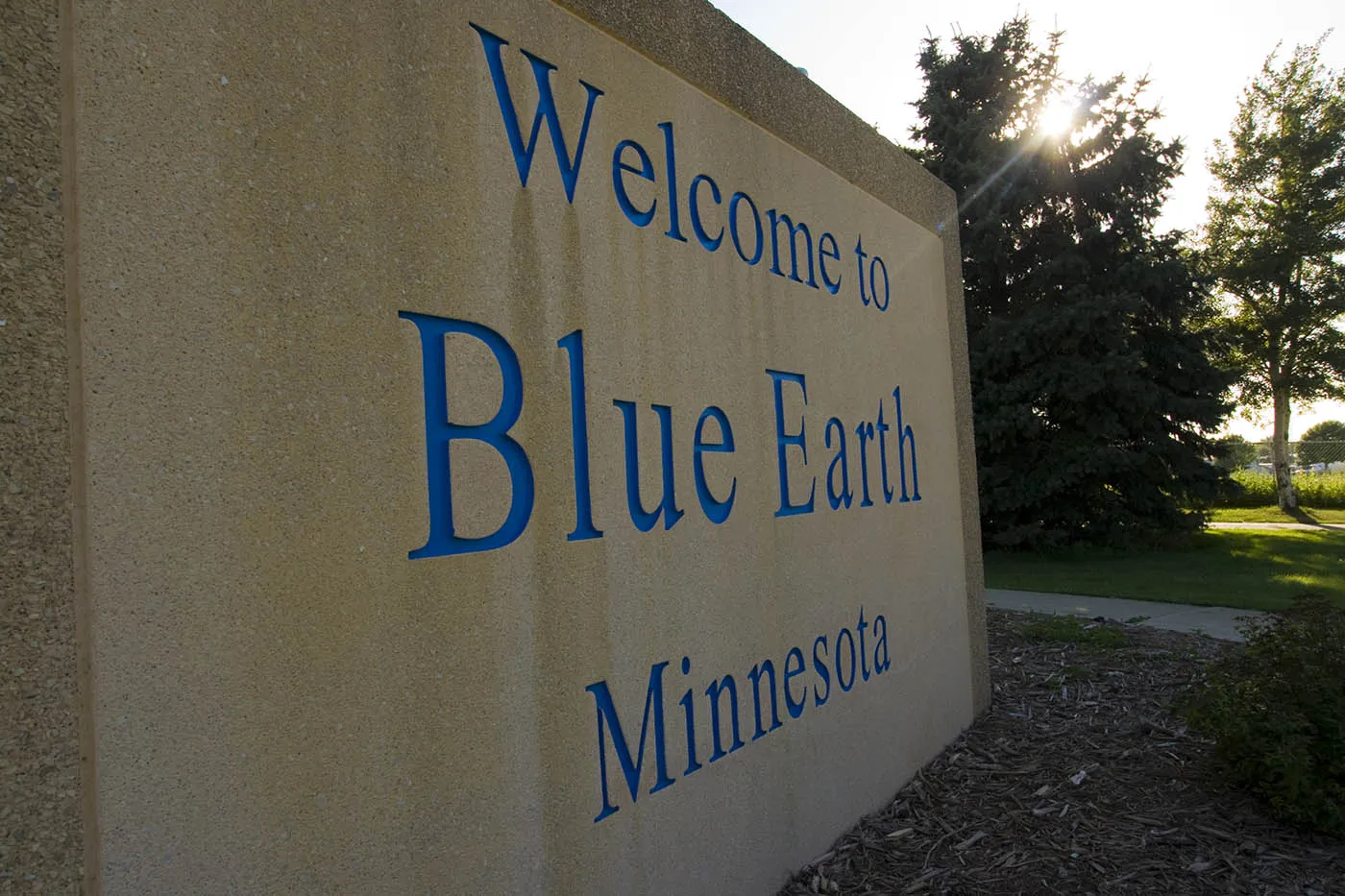 Jolly Green Giant statue in Blue Earth, Minnesota