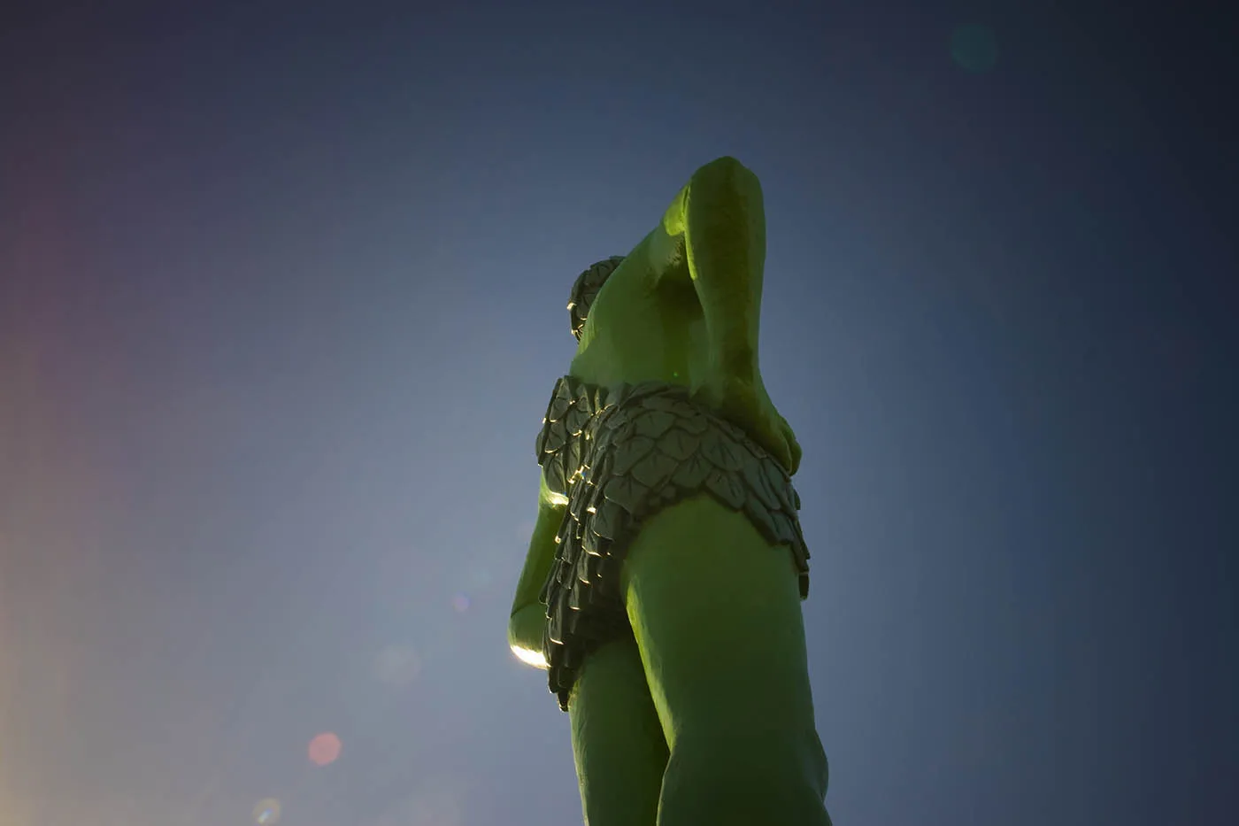 Jolly Green Giant statue in Blue Earth, Minnesota