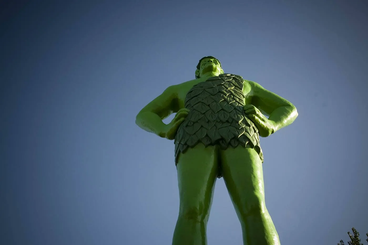 Jolly Green Giant statue in Blue Earth, Minnesota