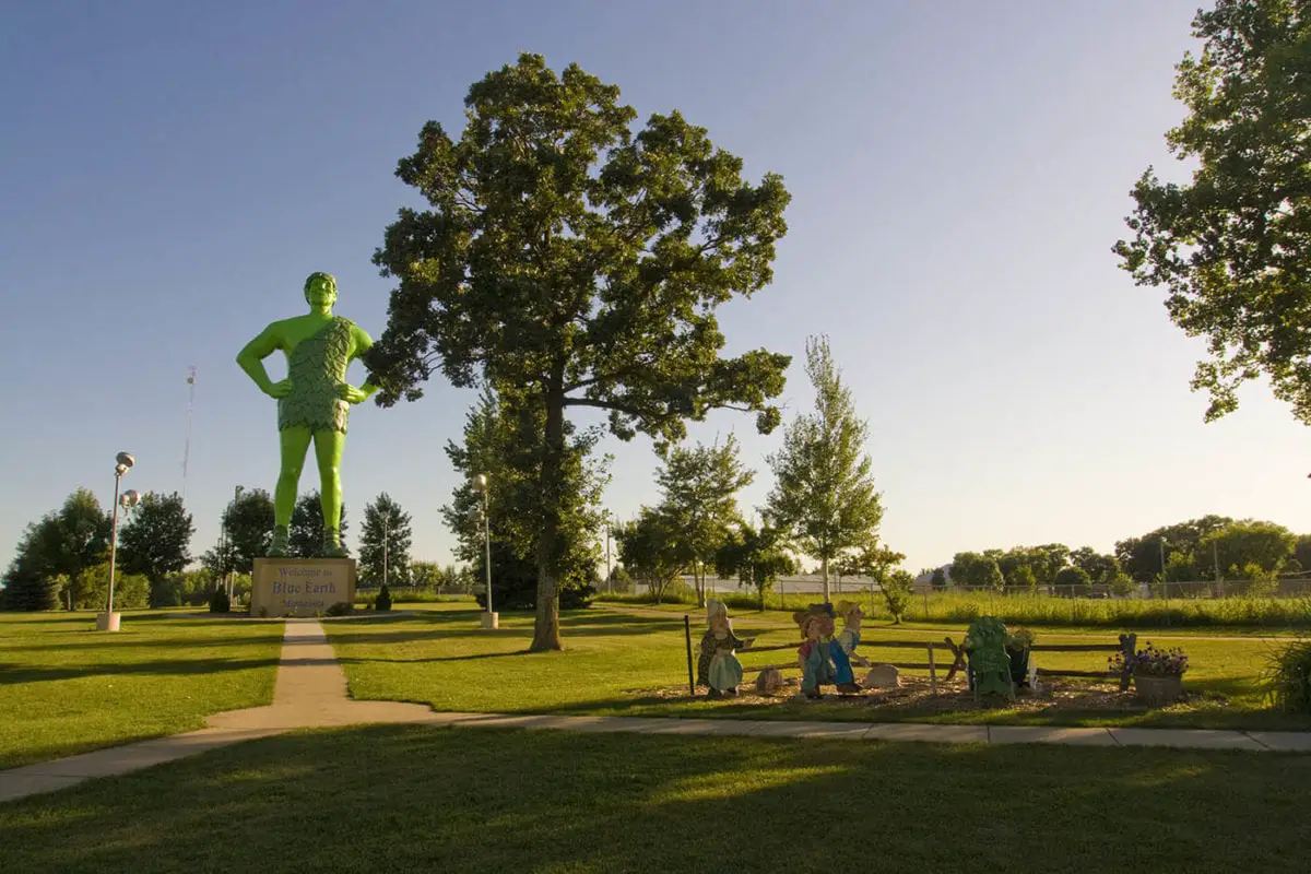 Jolly Green Giant statue in Blue Earth, Minnesota