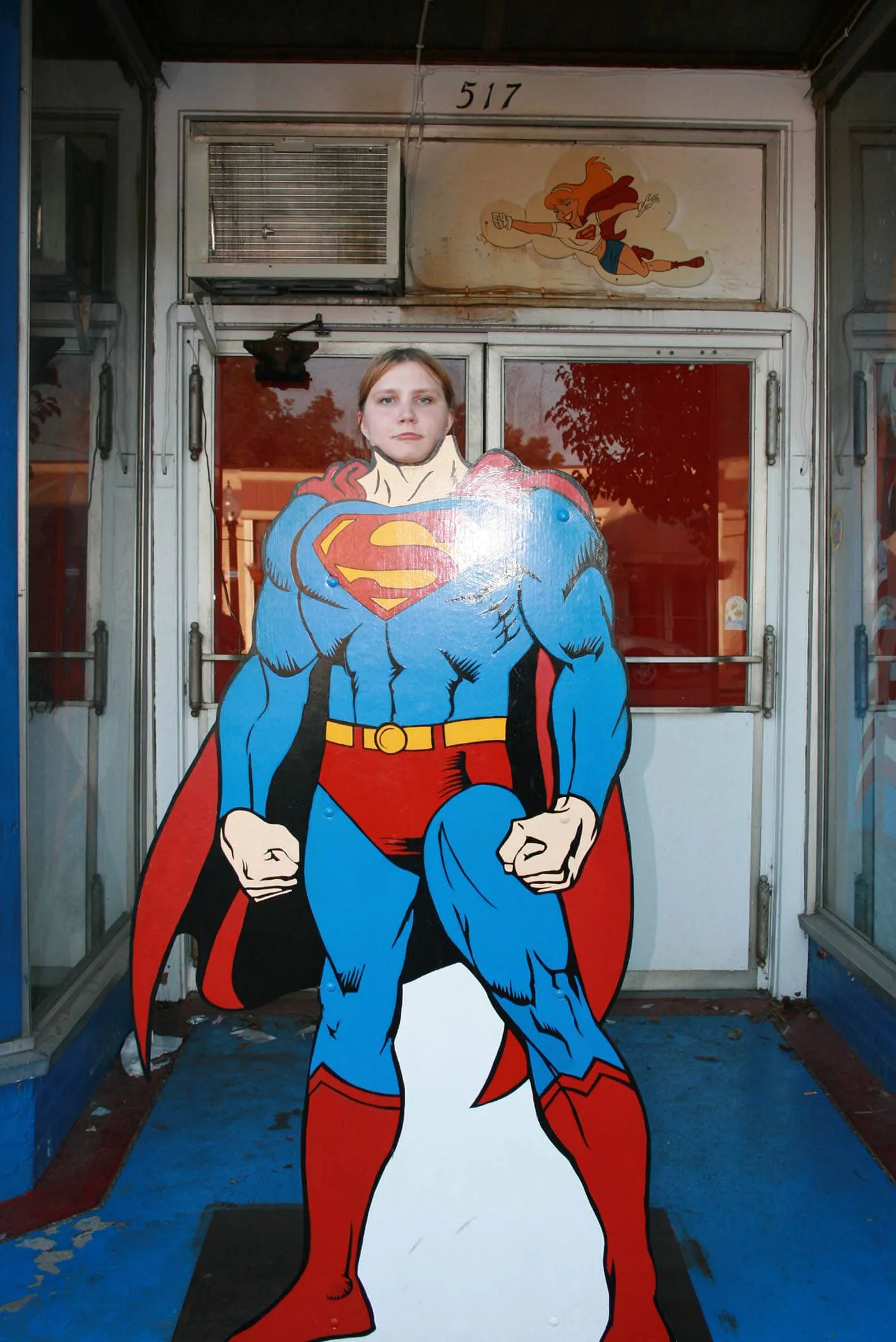 Superman photo ops outside of the Super Museum in Metropolis, Illinois.