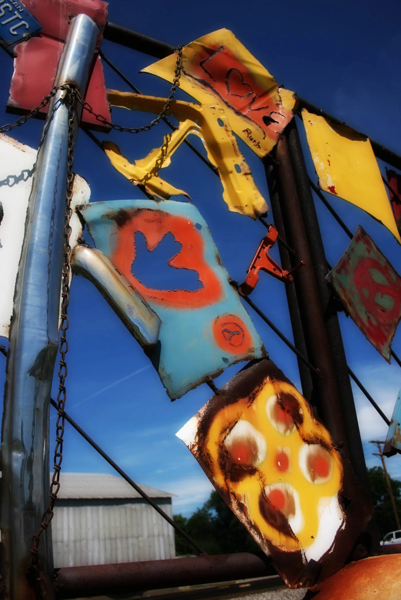 Moomaw America's Hippie Memorial, the one and only Hippie Memorial, a roadside attraction in Arcola, Illinois