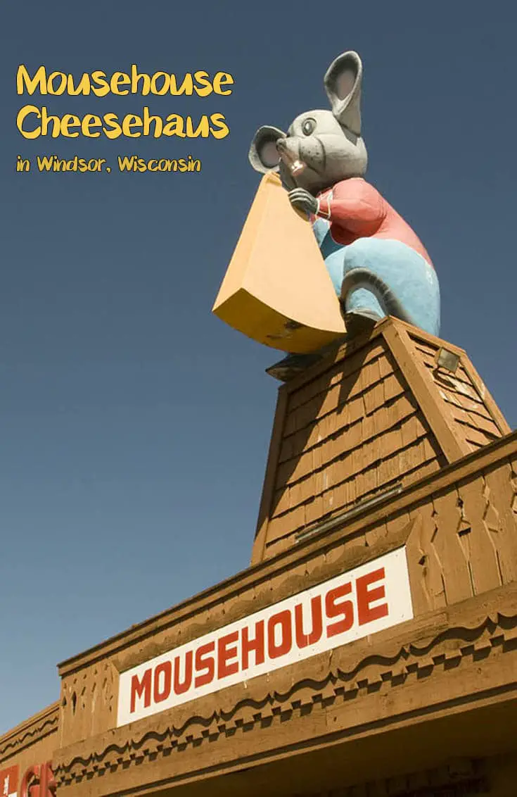 A Wisconsin roadside attraction you have to cheese to believe! A giant mouse with cheese on the roof of the Mousehouse Cheesehaus in Windsor, Wisconsin. Add this weird roadside attraction to your Wisconsin road trip itinerary or travel bucket list. A fun place to visit with kids or friends!
#WisconsinRoadsideAttractions #WisconsinRoadsideAttraction #RoadsideAttractions #RoadsideAttraction #RoadTrip #WisconsinRoadTrip #ThingsToDoInWisconsin #WeirdRoadsideAttractions #RoadTripStops